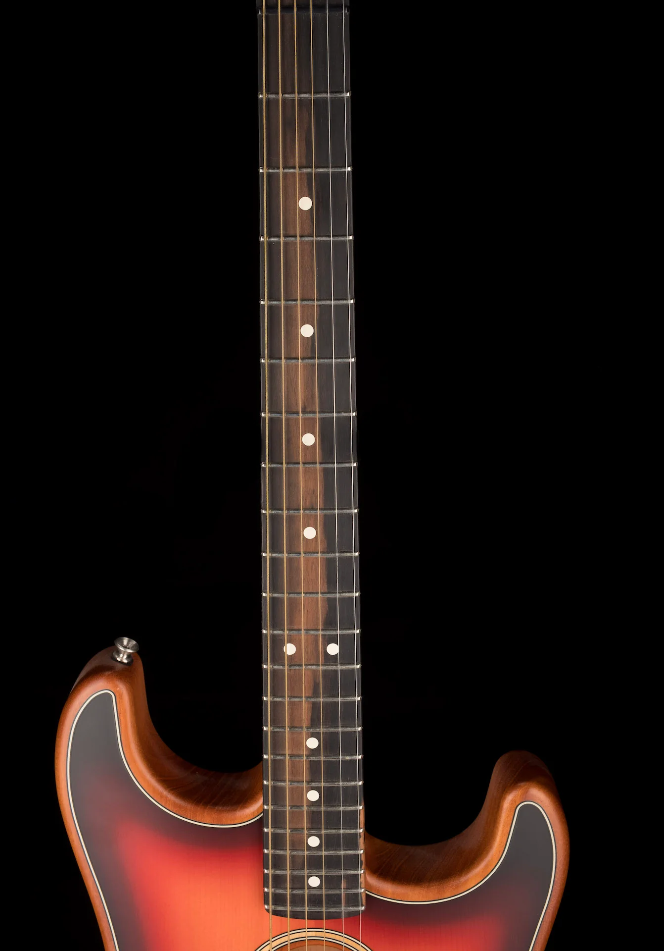 Used 2020 Fender Acoustasonic Stratocaster Sunburst With Gig Bag - Image 11