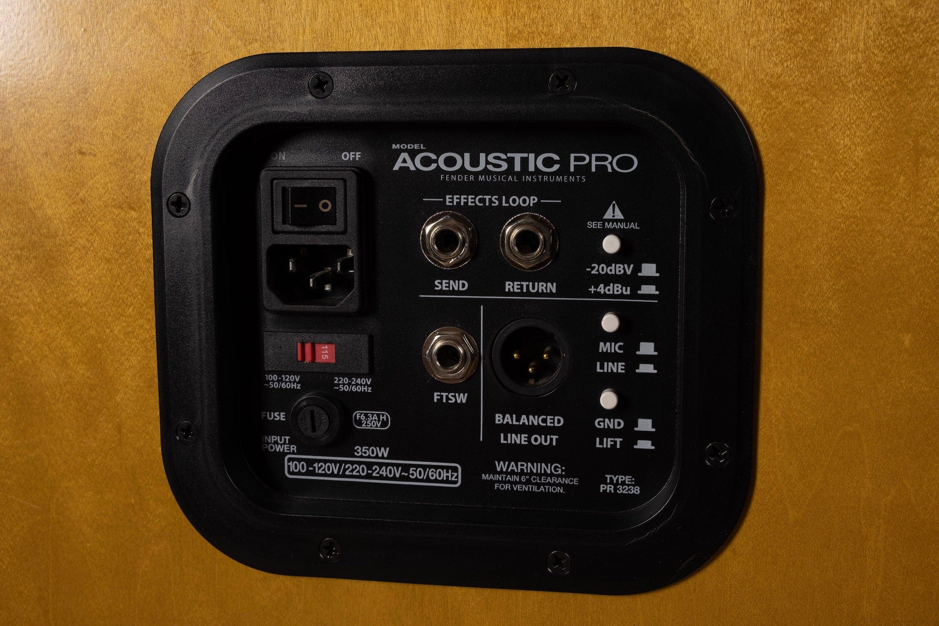Used Fender Acoustic Pro Amp With Cover - Image 7