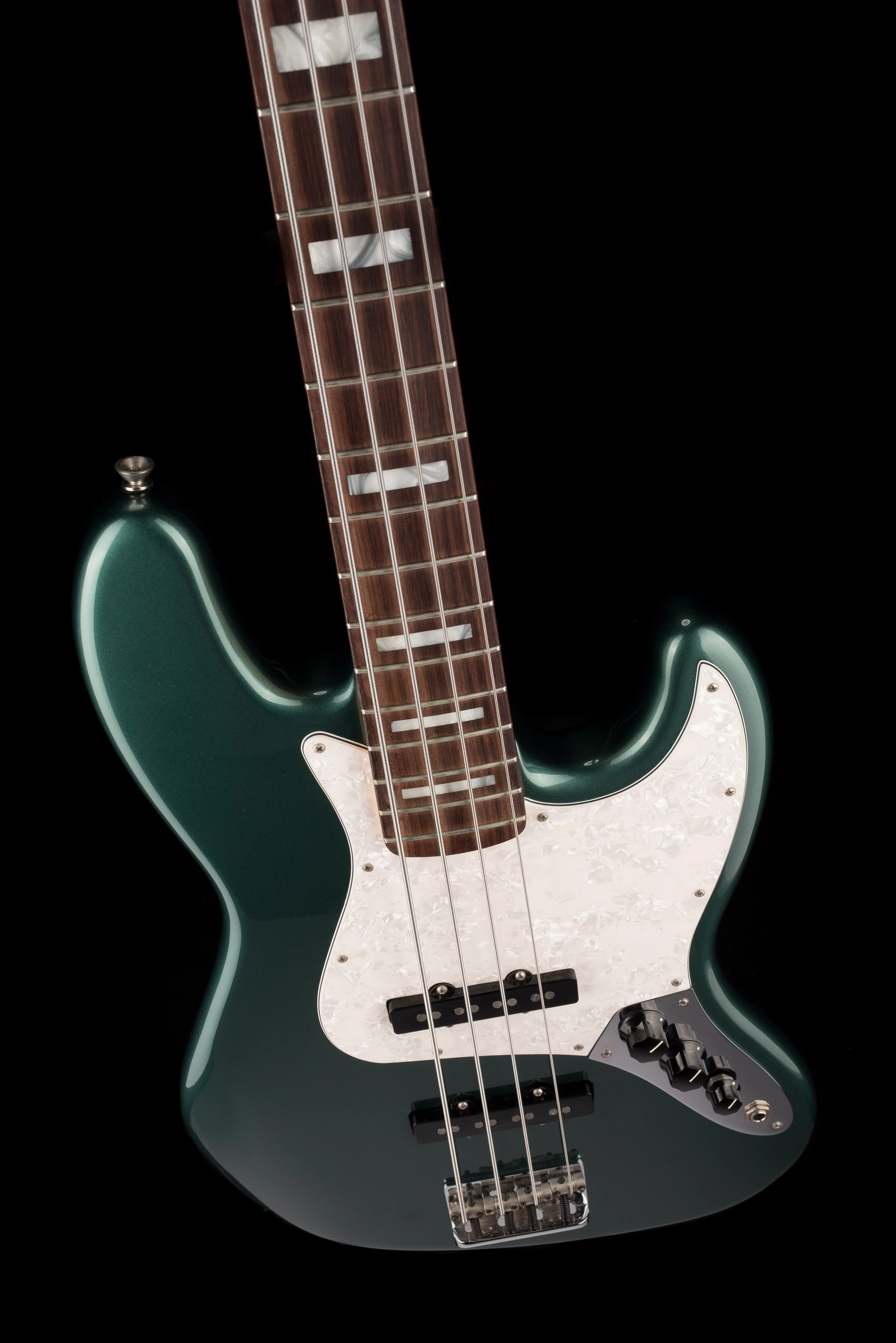 Used Fender Adam Clayton Jazz Bass Sherwood Green Metallic with OHSC - Image 4