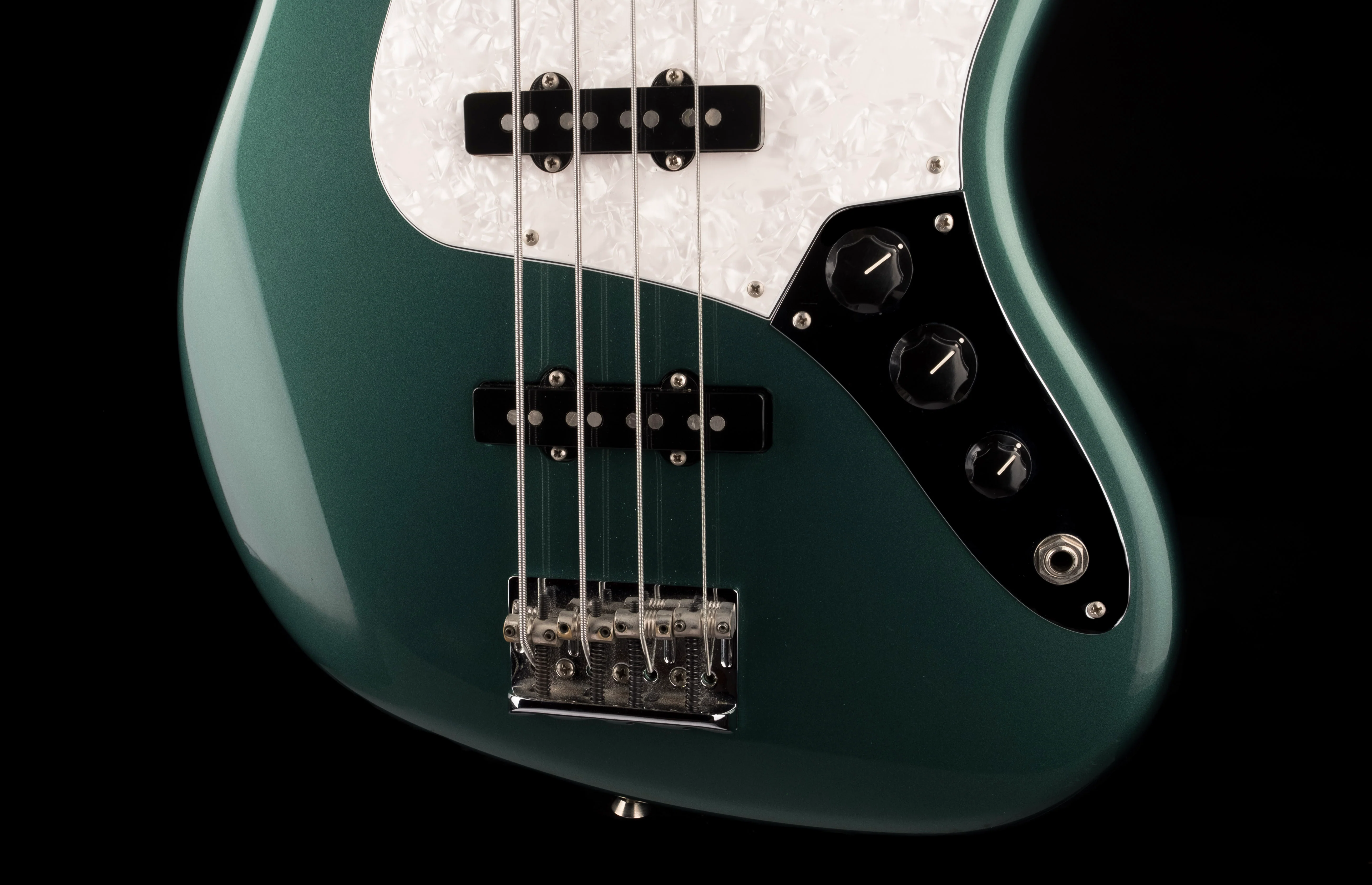 Used Fender Adam Clayton Jazz Bass Sherwood Green Metallic with OHSC - Image 5