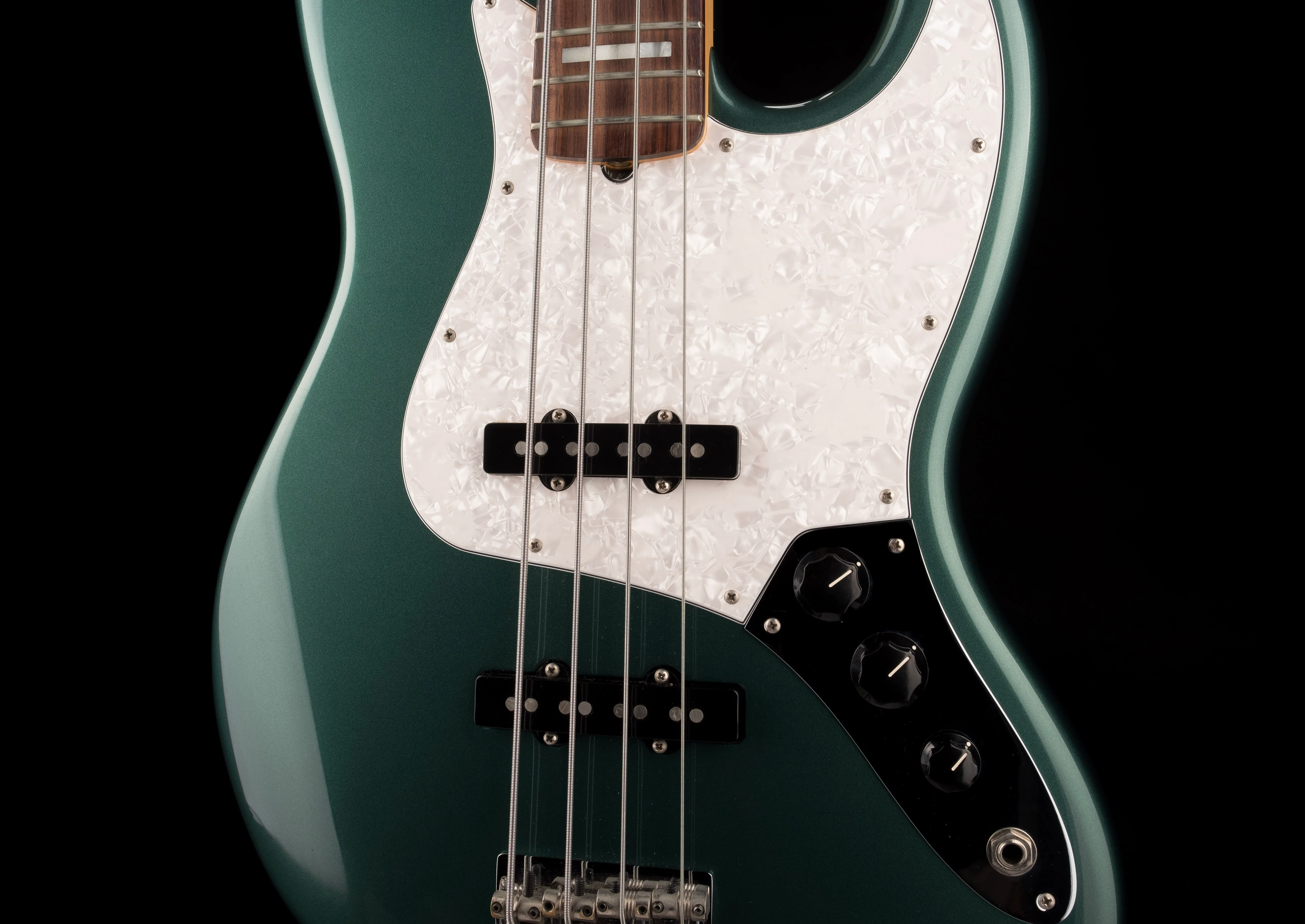 Used Fender Adam Clayton Jazz Bass Sherwood Green Metallic with OHSC - Image 6