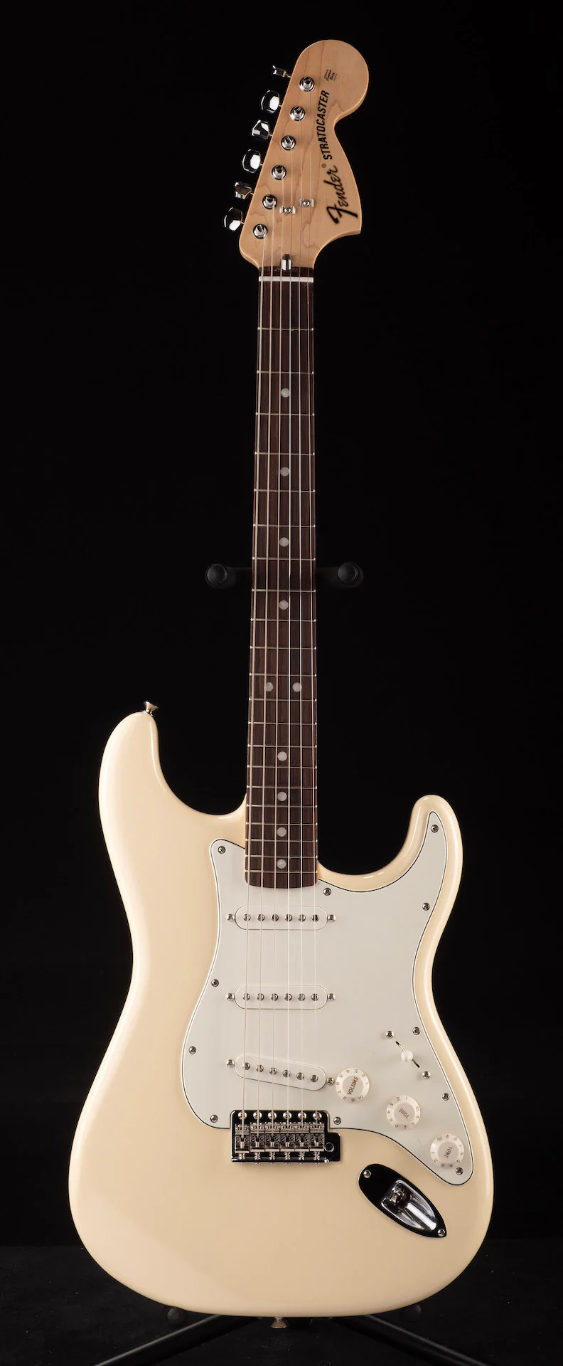 Used Fender Albert Hammond Jr. Stratocaster Olympic White with Gig Bag - Image 2
