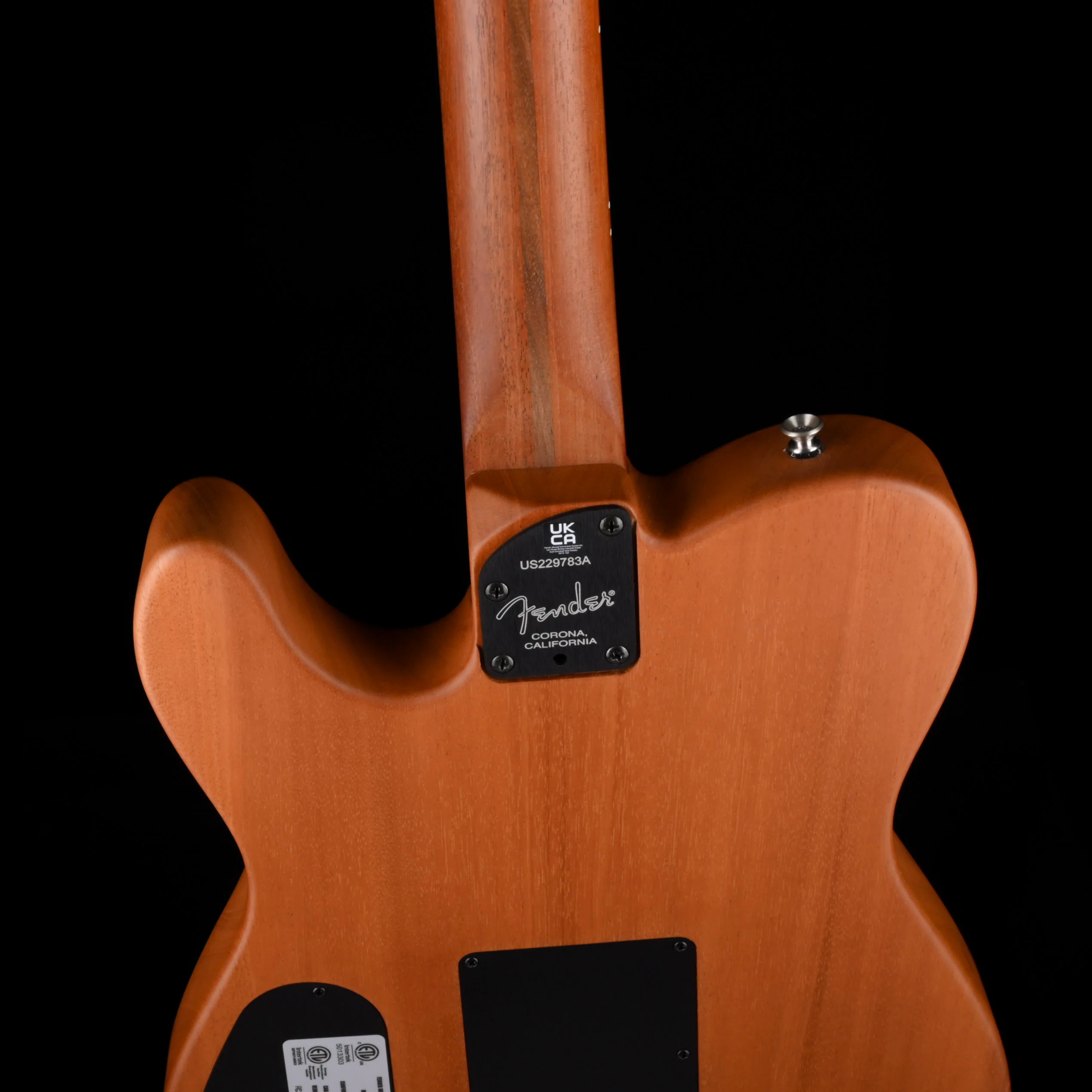 Used Fender American Acoustasonic Telecaster All-Mahogany Bourbon Burst With Gig Bag - Image 10