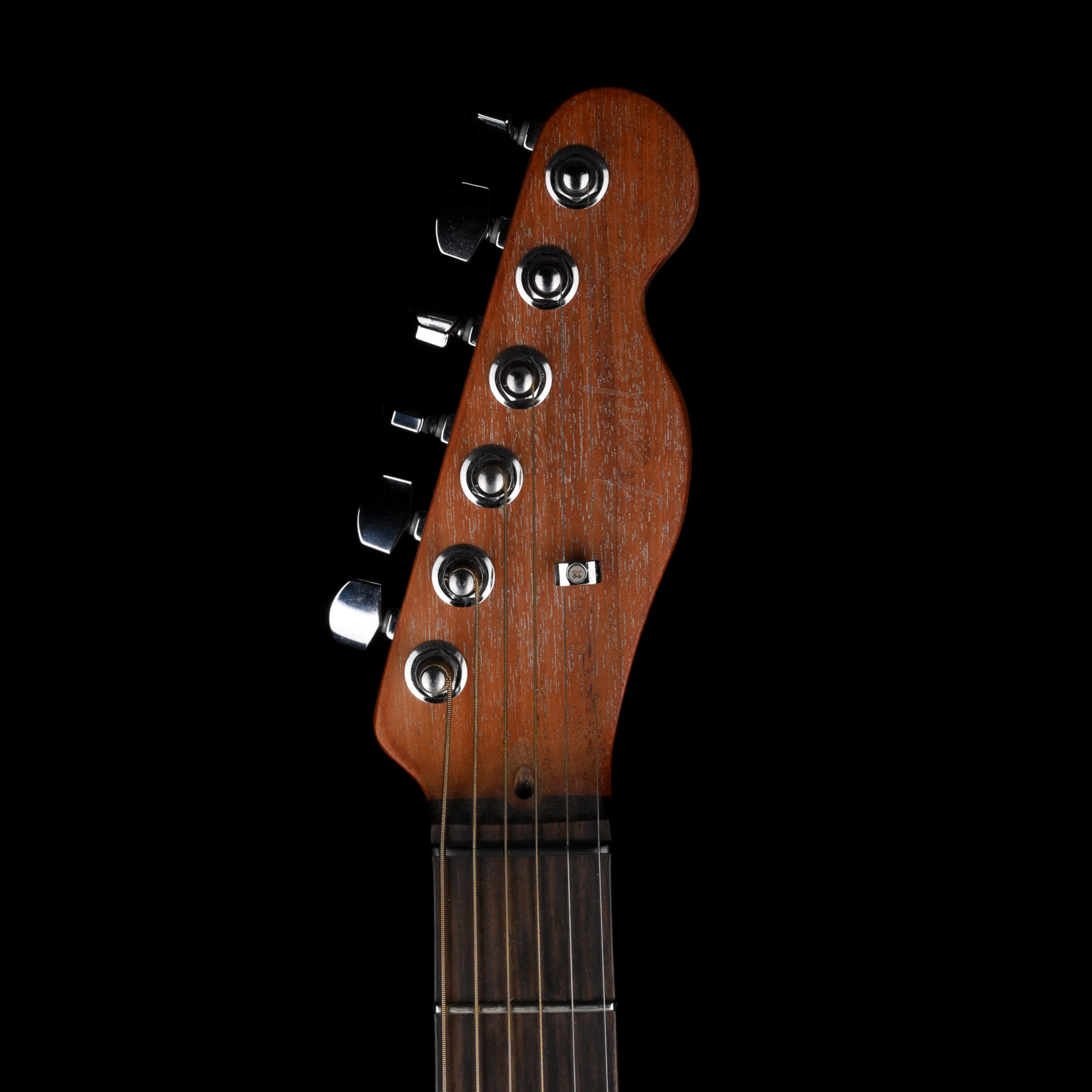 Used Fender American Acoustasonic Telecaster All-Mahogany Bourbon Burst With Gig Bag - Image 12