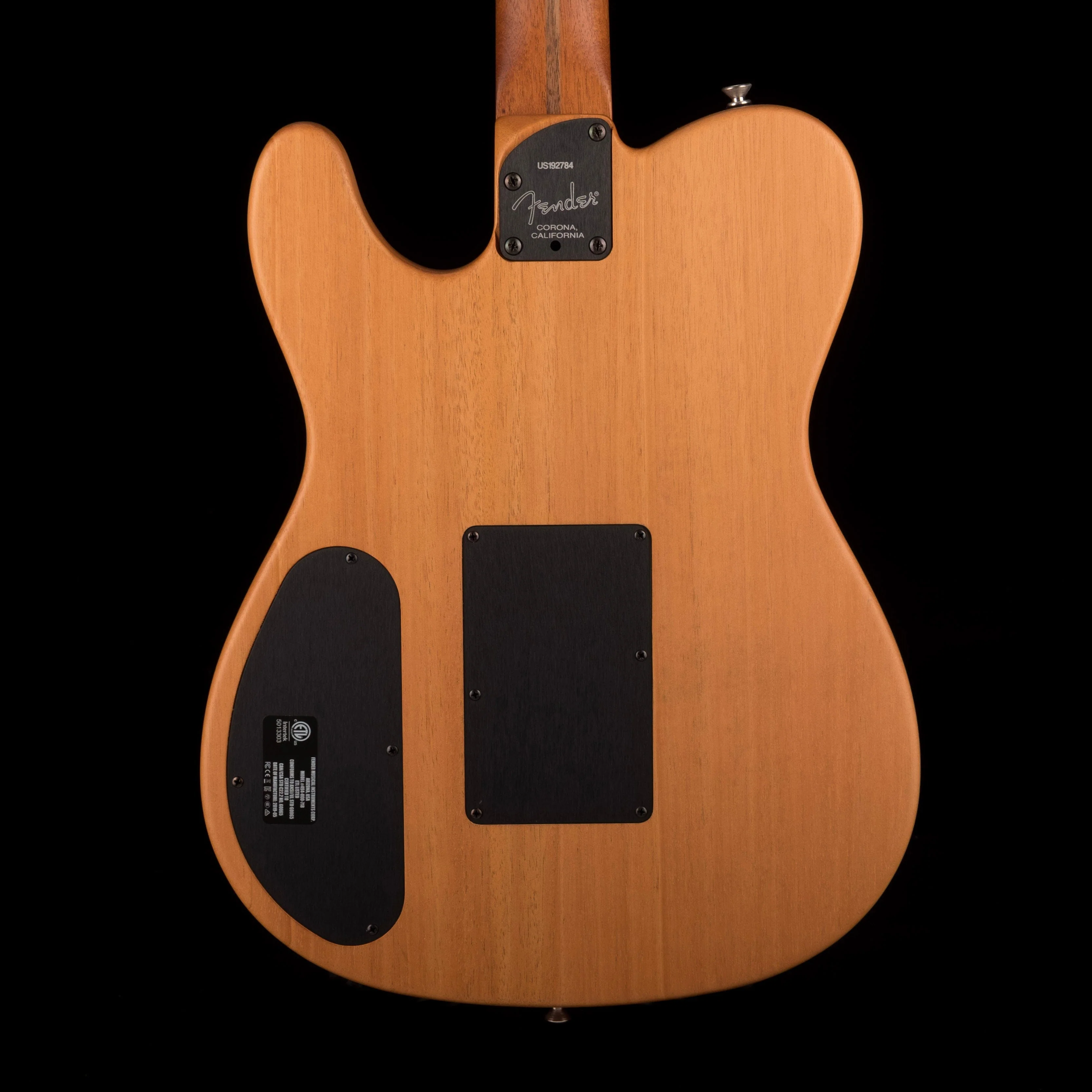 Used Fender American Acoustasonic Telecaster Black with Gig Bag - Image 12