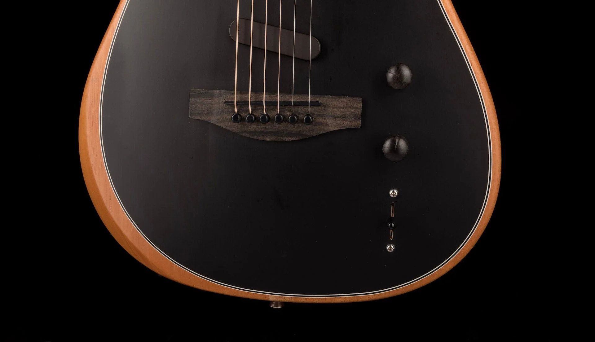 Used Fender American Acoustasonic Telecaster Black with Gig Bag - Image 6
