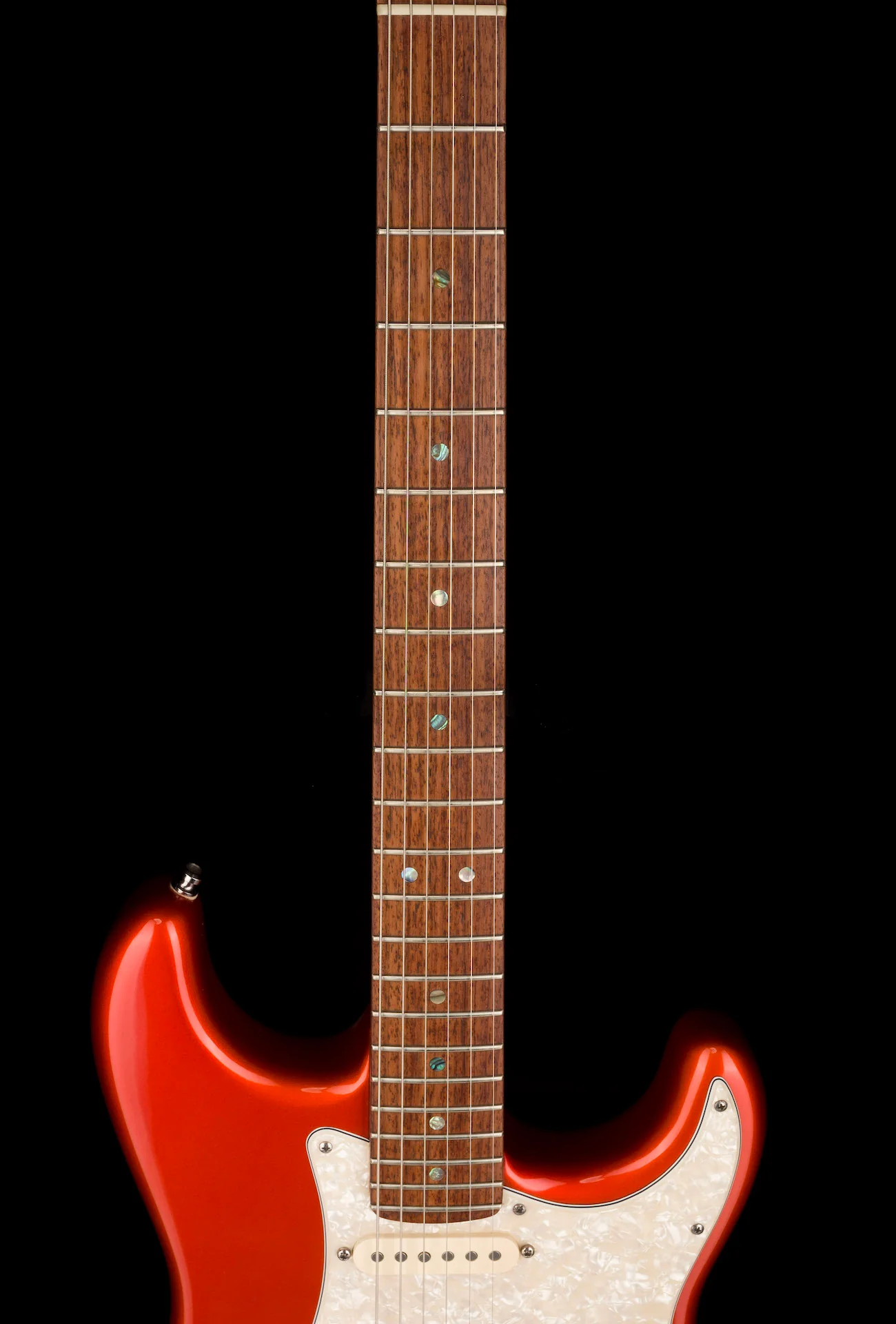 Used '05 Fender American Deluxe Stratocaster Candy Tangerine with Case - Image 11