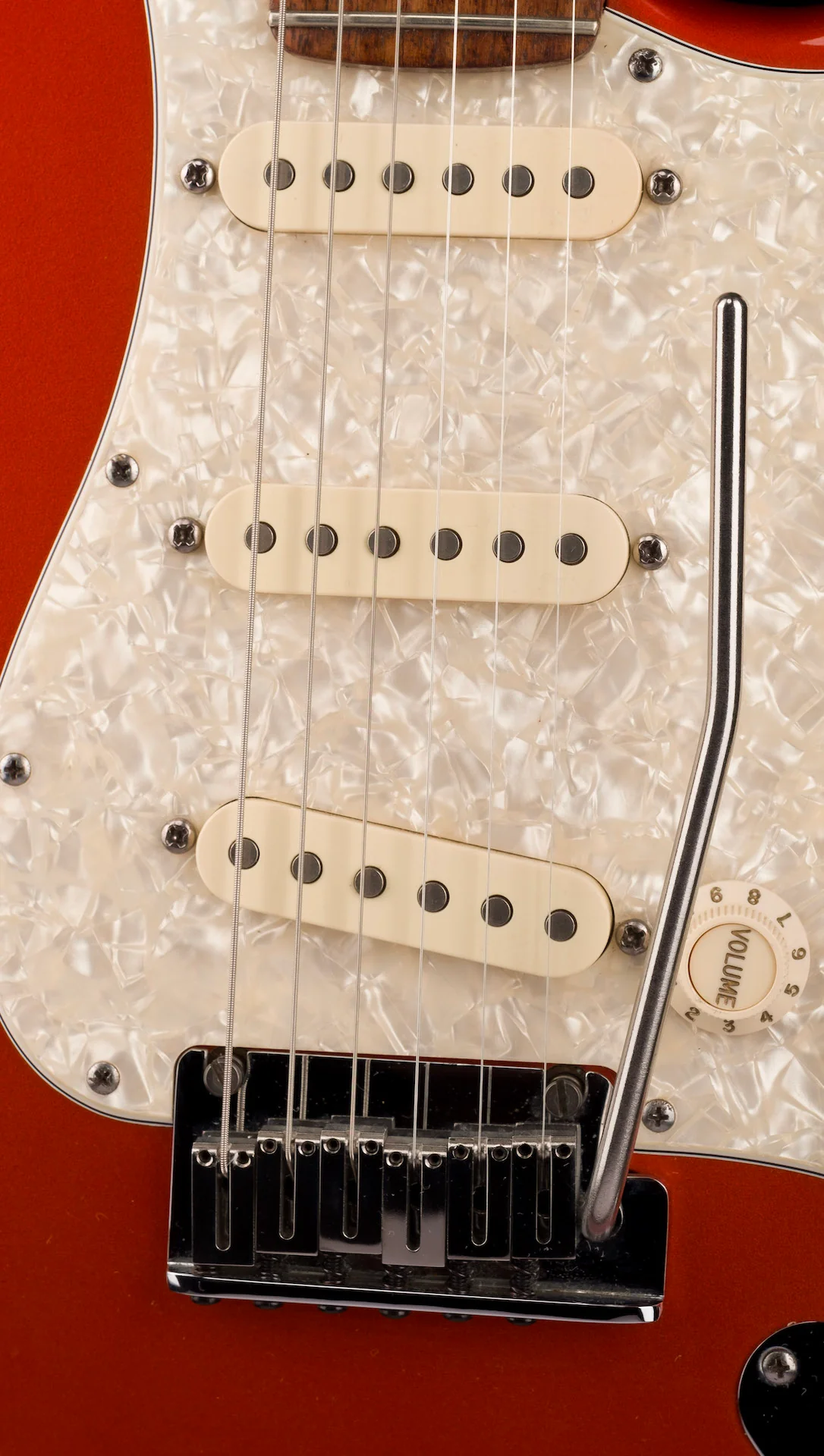 Used '05 Fender American Deluxe Stratocaster Candy Tangerine with Case - Image 6