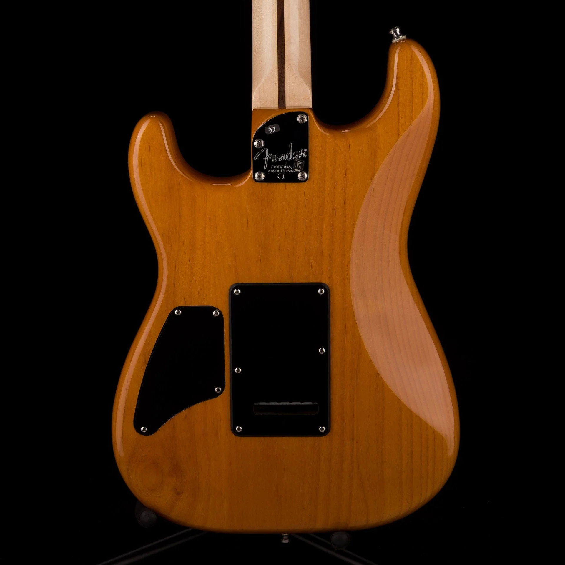 Used Fender American Deluxe Stratocaster FMT HSS Amber with Case - Image 12