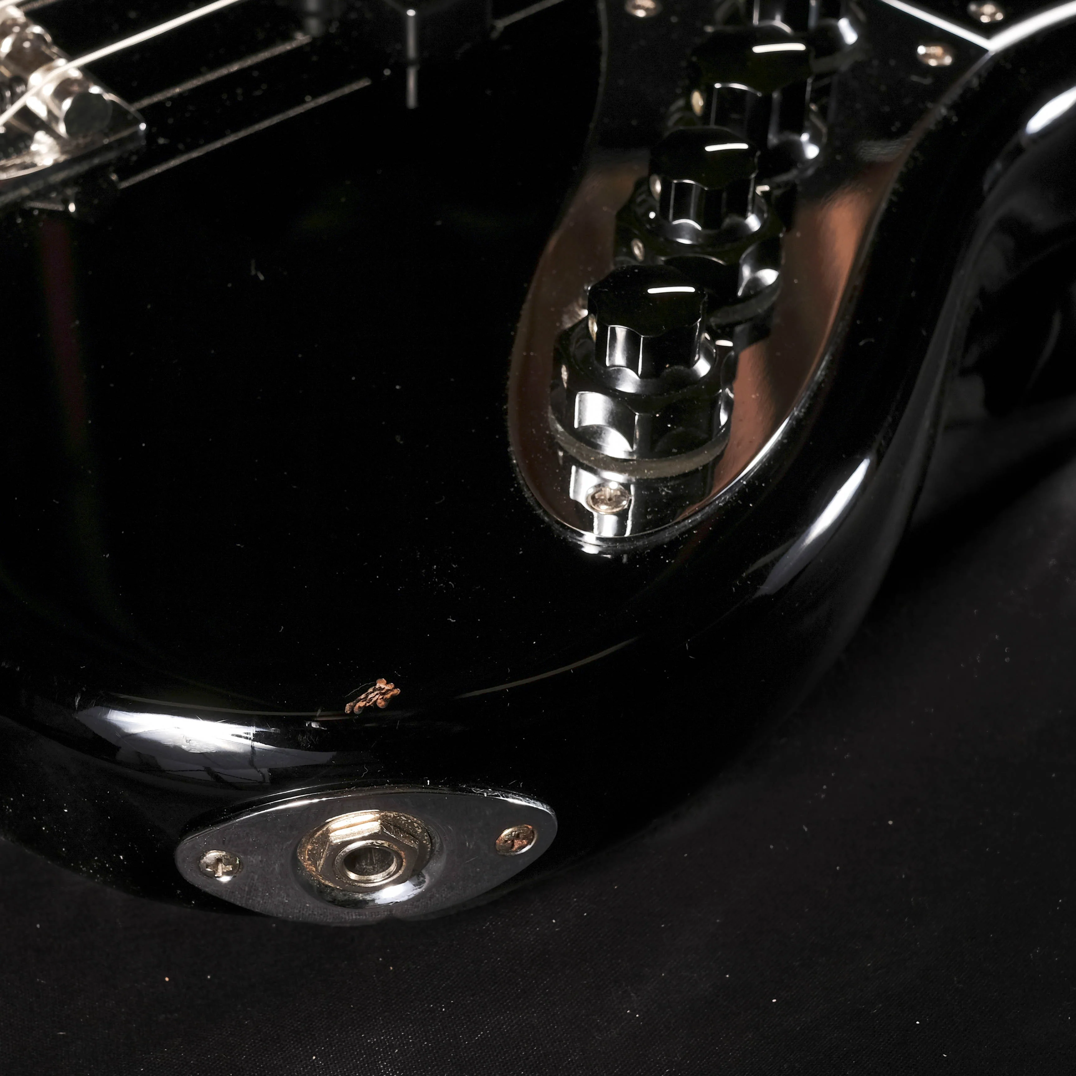 Used 2016 Fender American Elite Jazz Bass Black With Gig Bag - Image 7