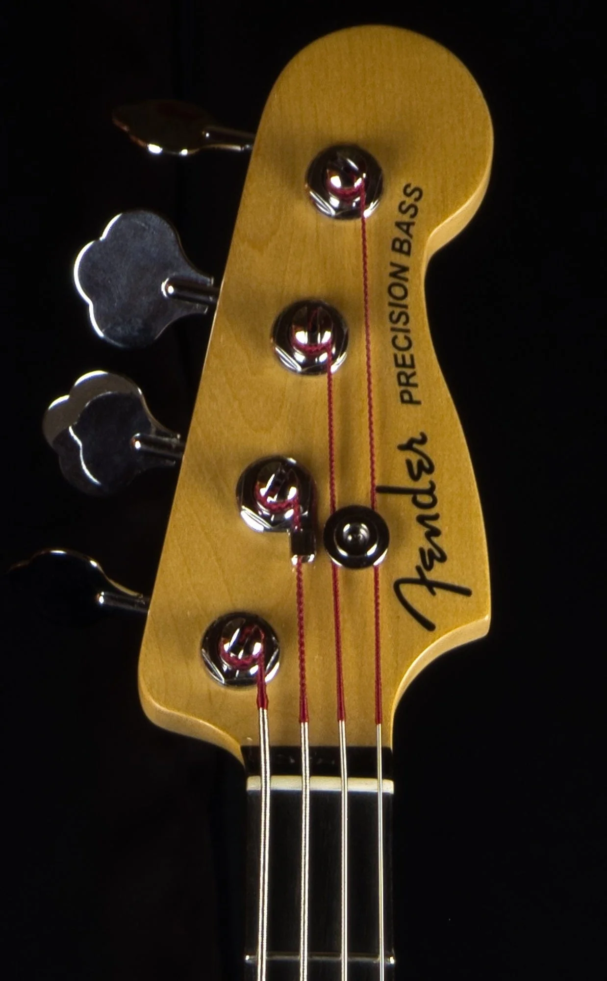 Used Fender American Elite Precision Bass Champagne - Image 8