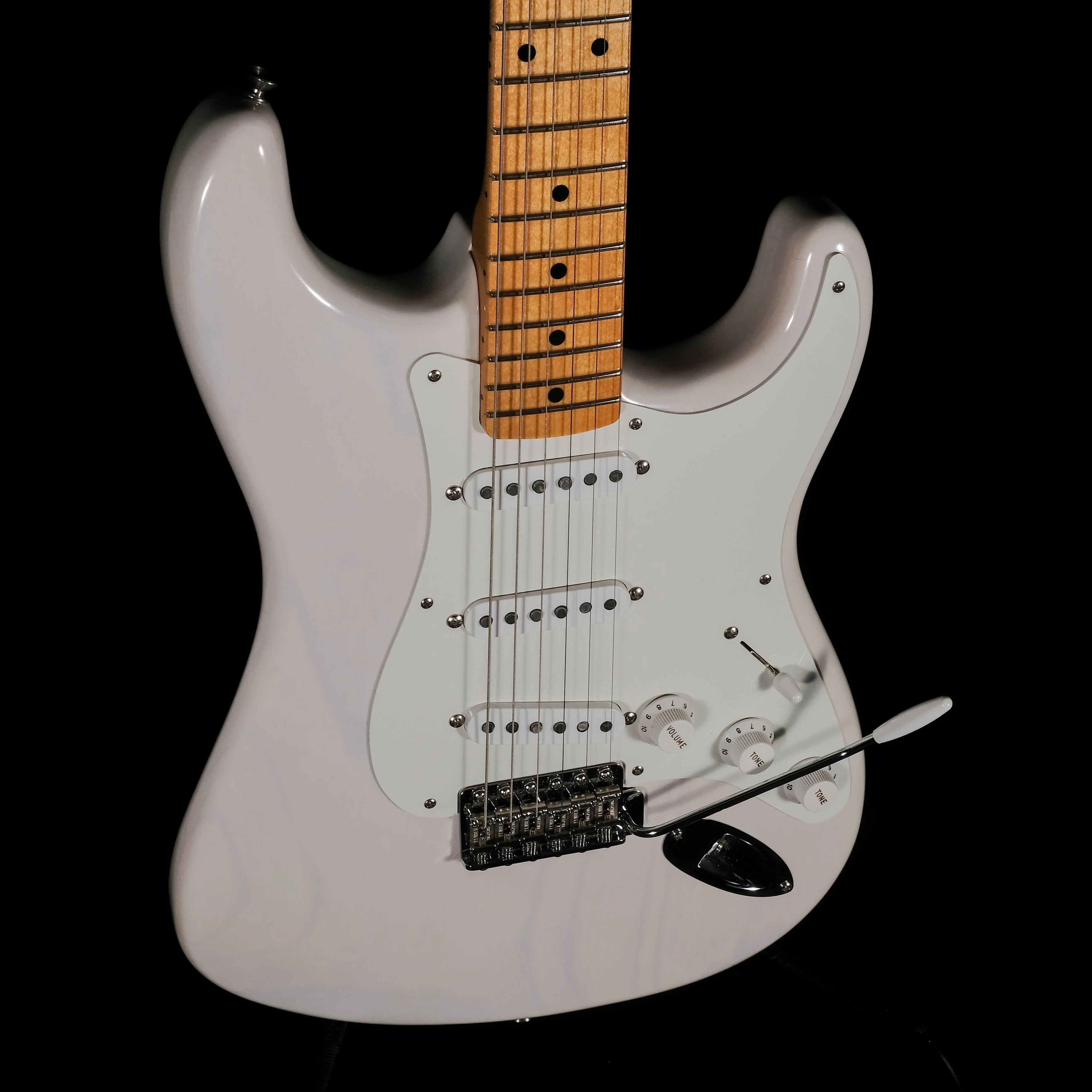 Used Fender American Original 50's Stratocaster White Blonde Guitar With OHSC - Image 5