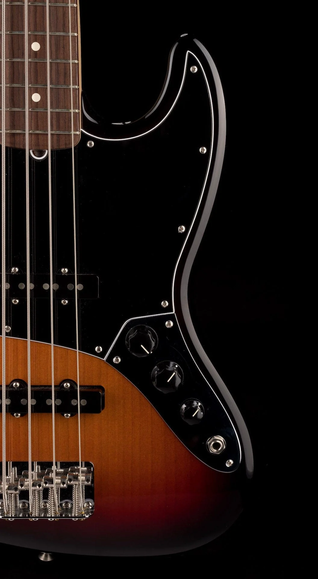 Used 2019 Fender American Performer Jazz Bass 3-Tone Sunburst with Case - Image 9