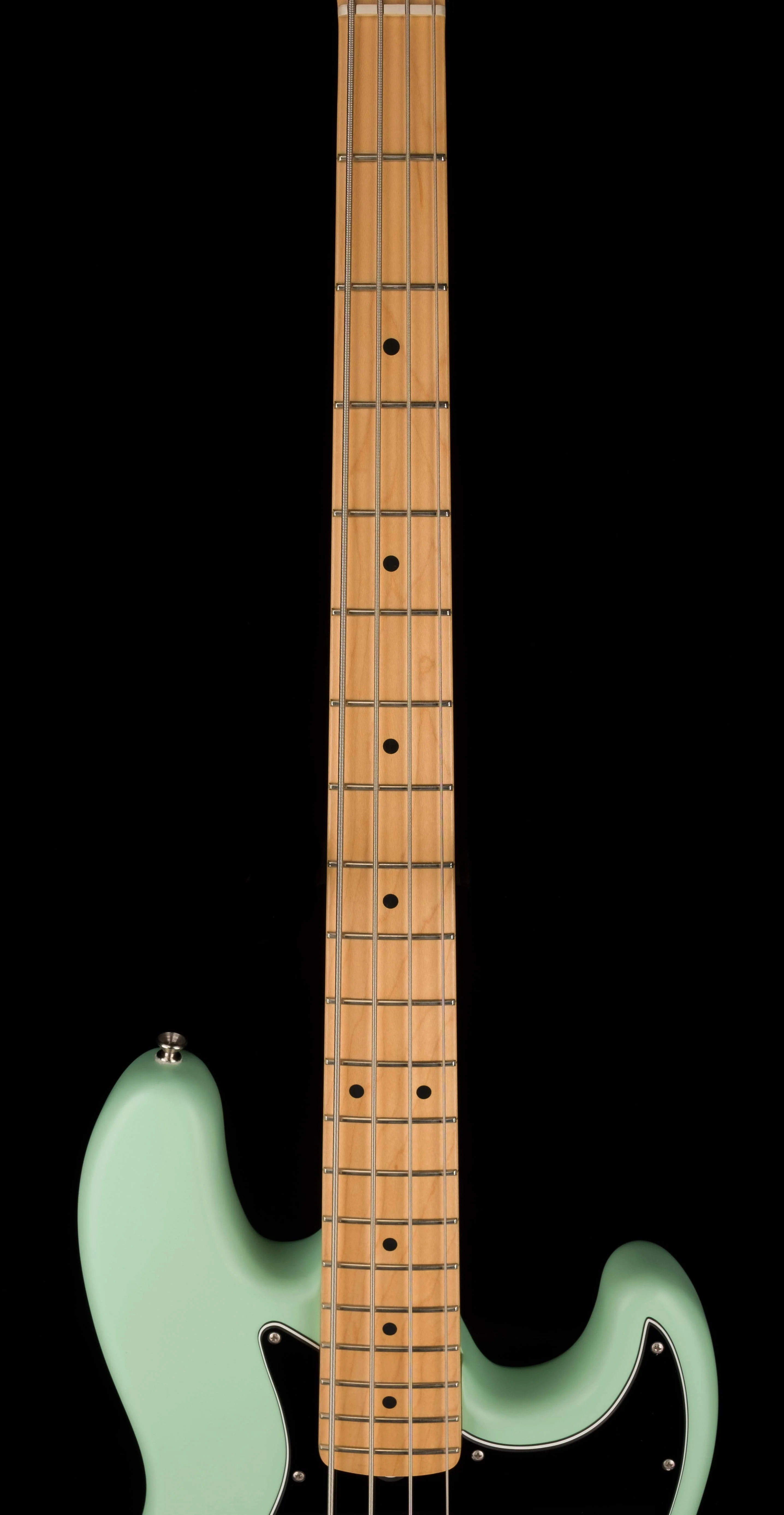 Used Fender American Performer Jazz Bass Satin Surf Green With Gig Bag - Image 10