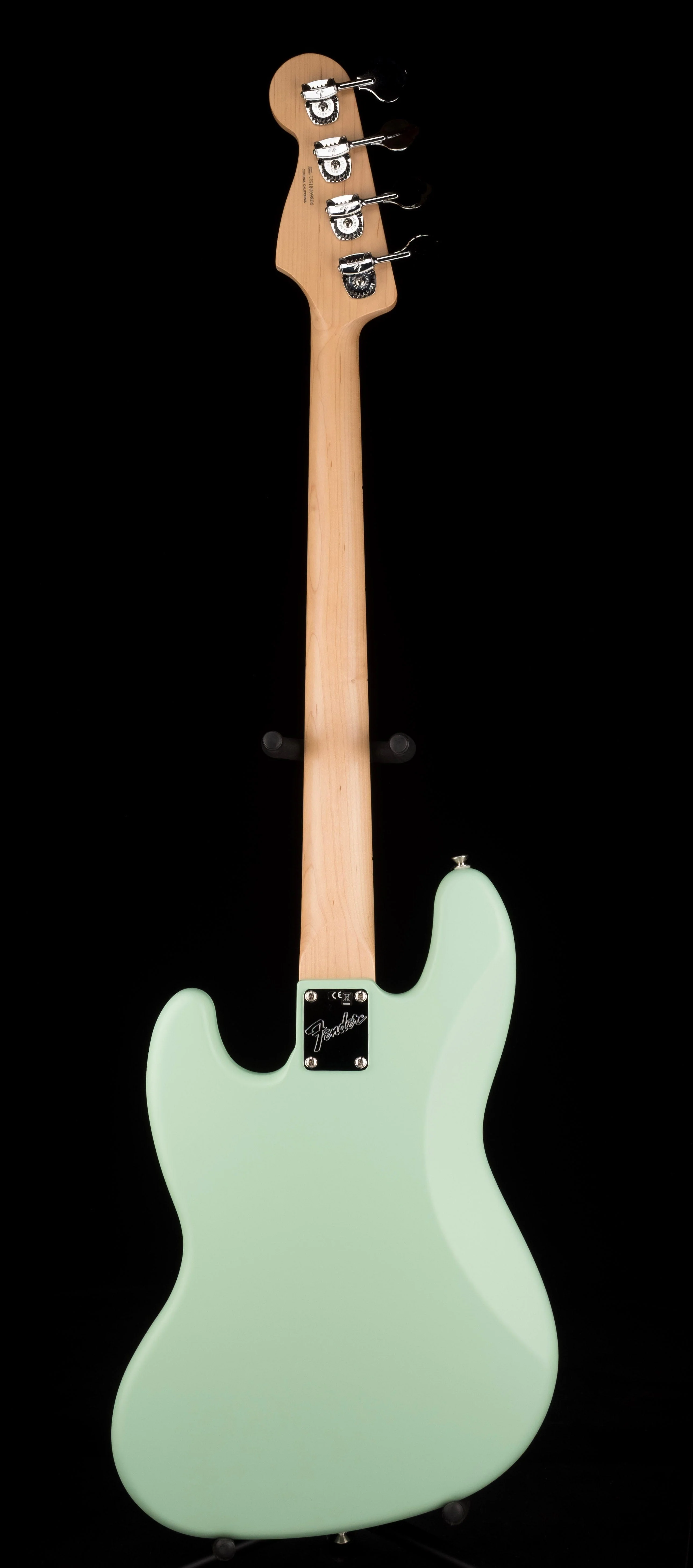 Used Fender American Performer Jazz Bass Satin Surf Green With Gig Bag - Image 12