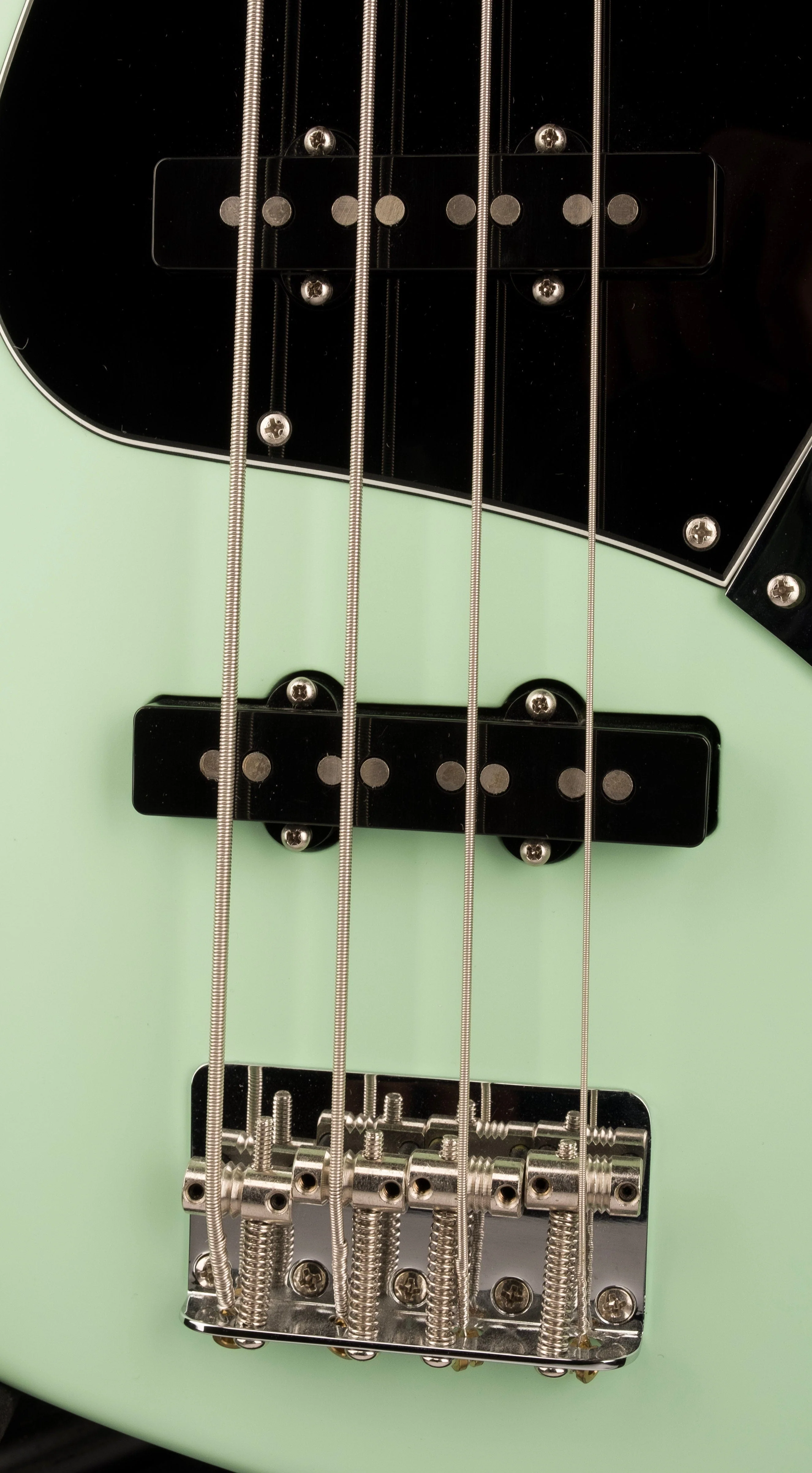 Used Fender American Performer Jazz Bass Satin Surf Green With Gig Bag - Image 7