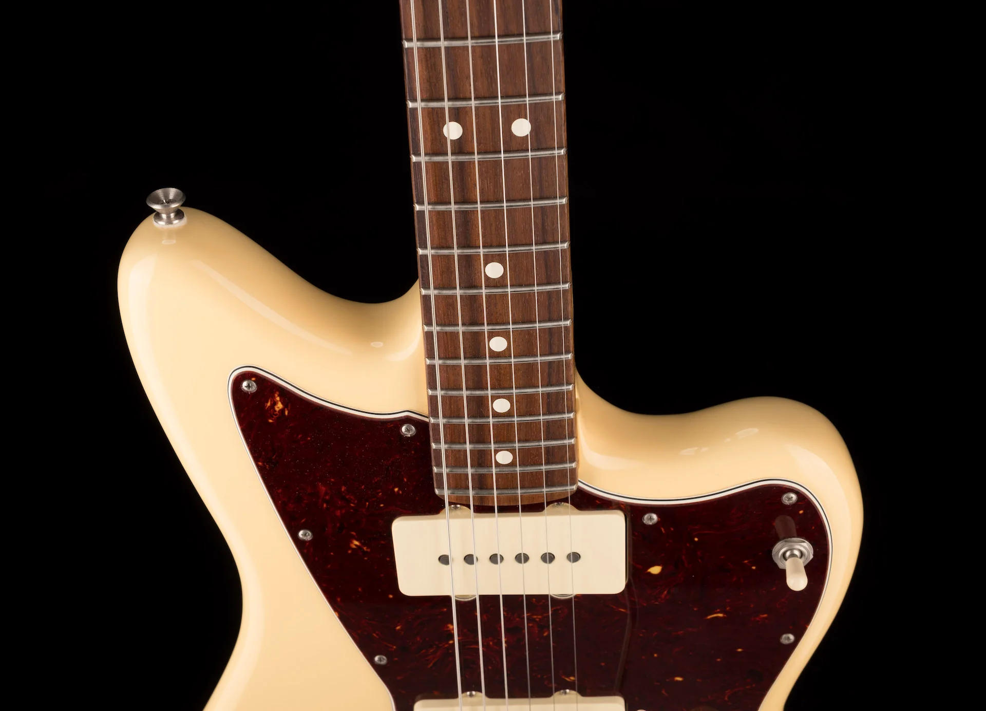 Used 2019 Fender American Performer Jazzmaster Vintage White With Gig Bag - Image 3