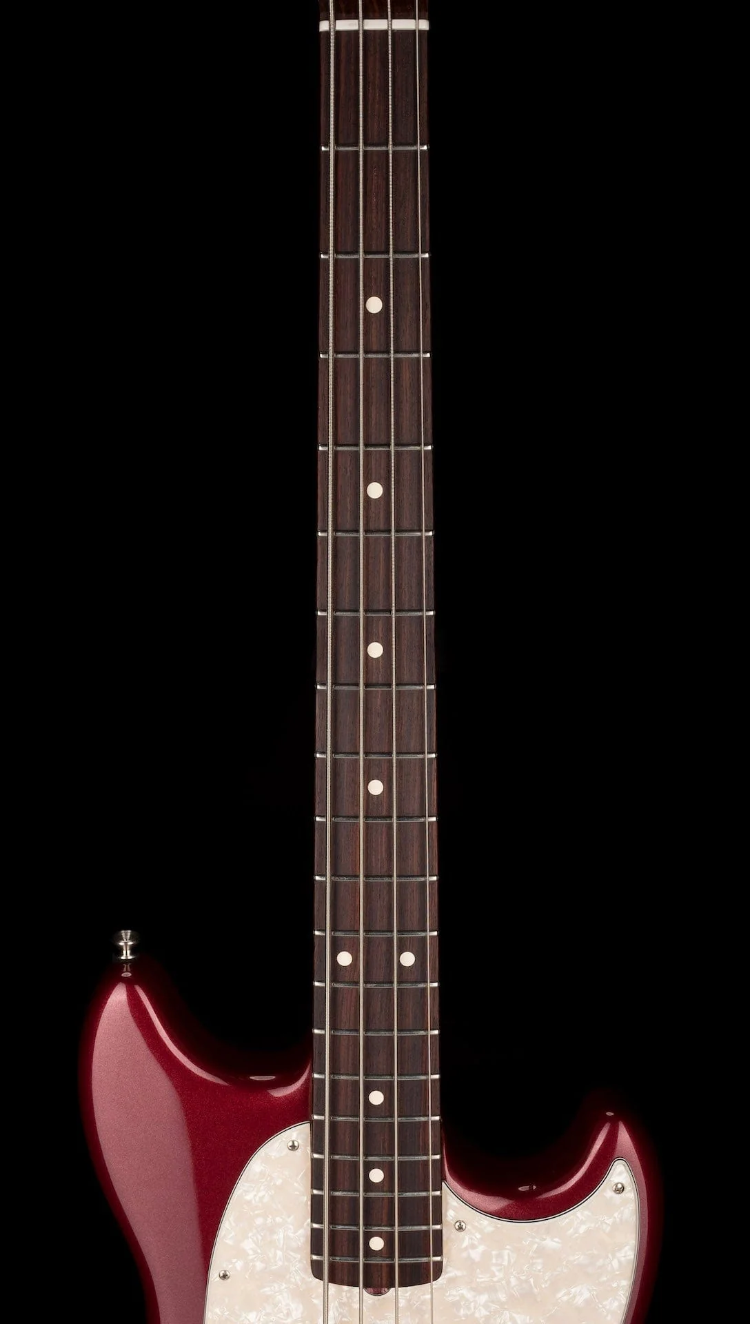 Used Fender American Performer Mustang Bass Aubergine with Gig Bag - Image 11