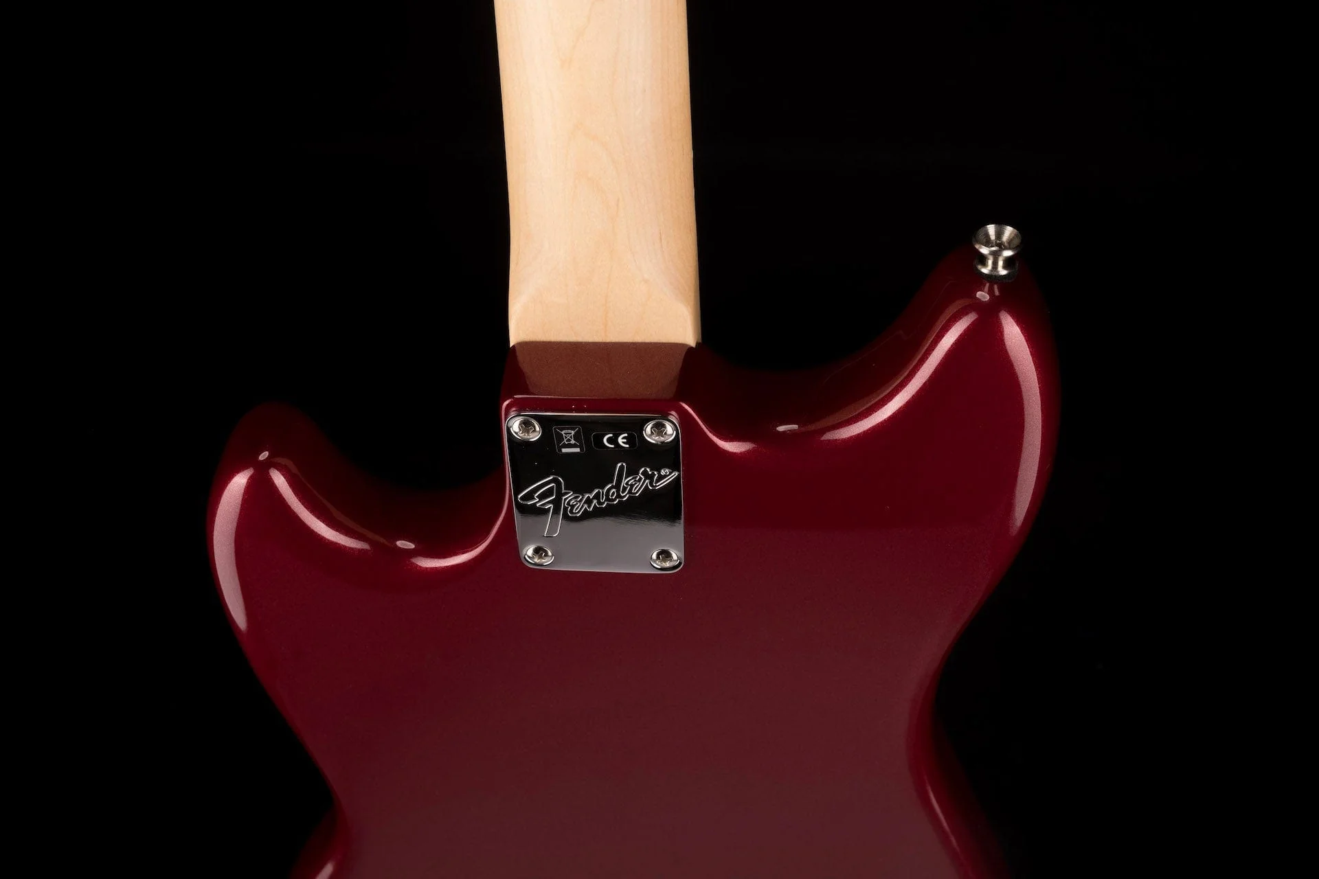 Used Fender American Performer Mustang Bass Aubergine with Gig Bag - Image 15