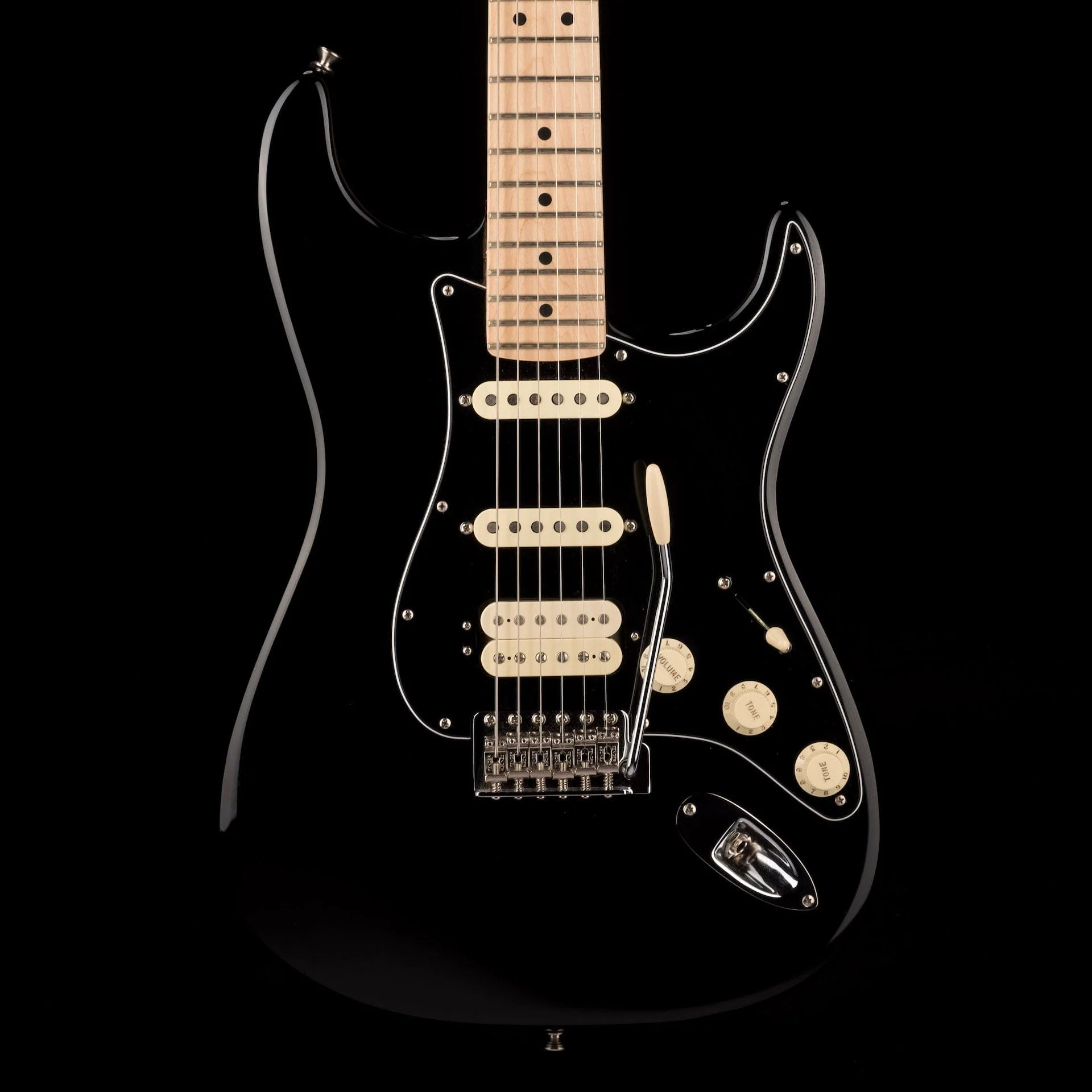 Used 2018 Fender American Performer Stratocaster HSS Black with Gig Bag