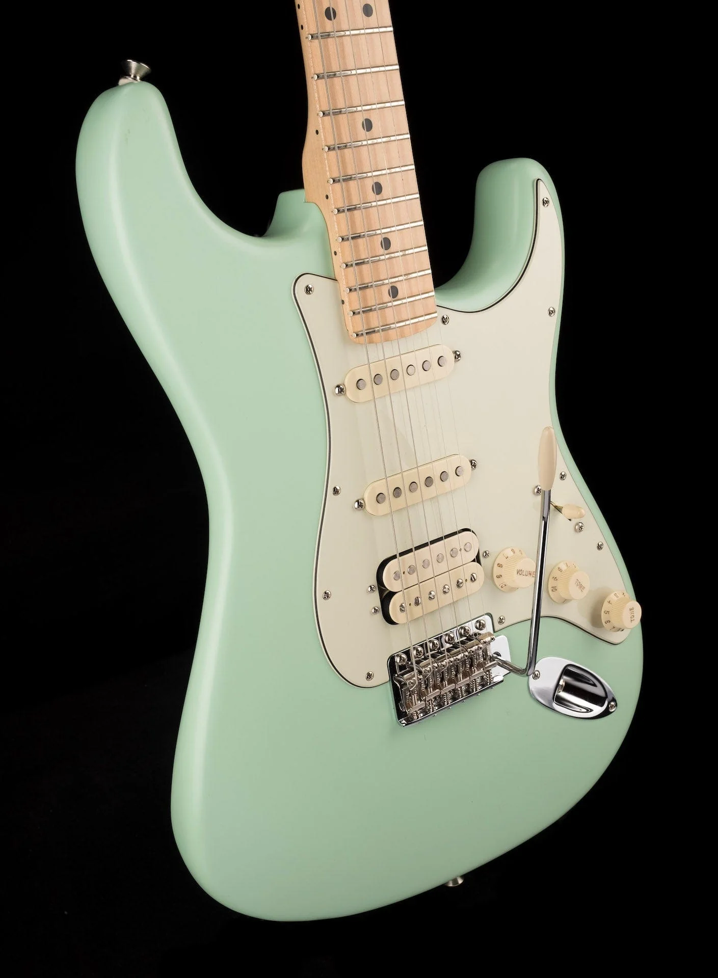 Used 2018 Fender American Performer Stratocaster HSS Satin Surf Green with Gig Bag - Image 10