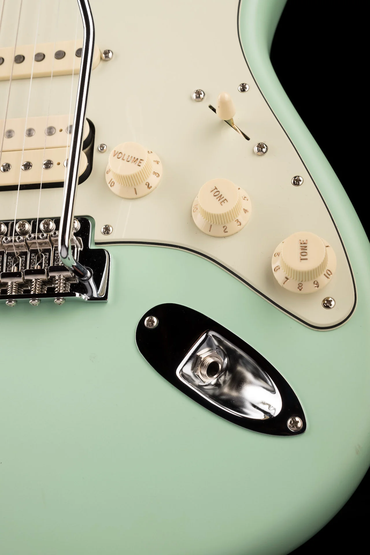 Used 2018 Fender American Performer Stratocaster HSS Satin Surf Green with Gig Bag - Image 8