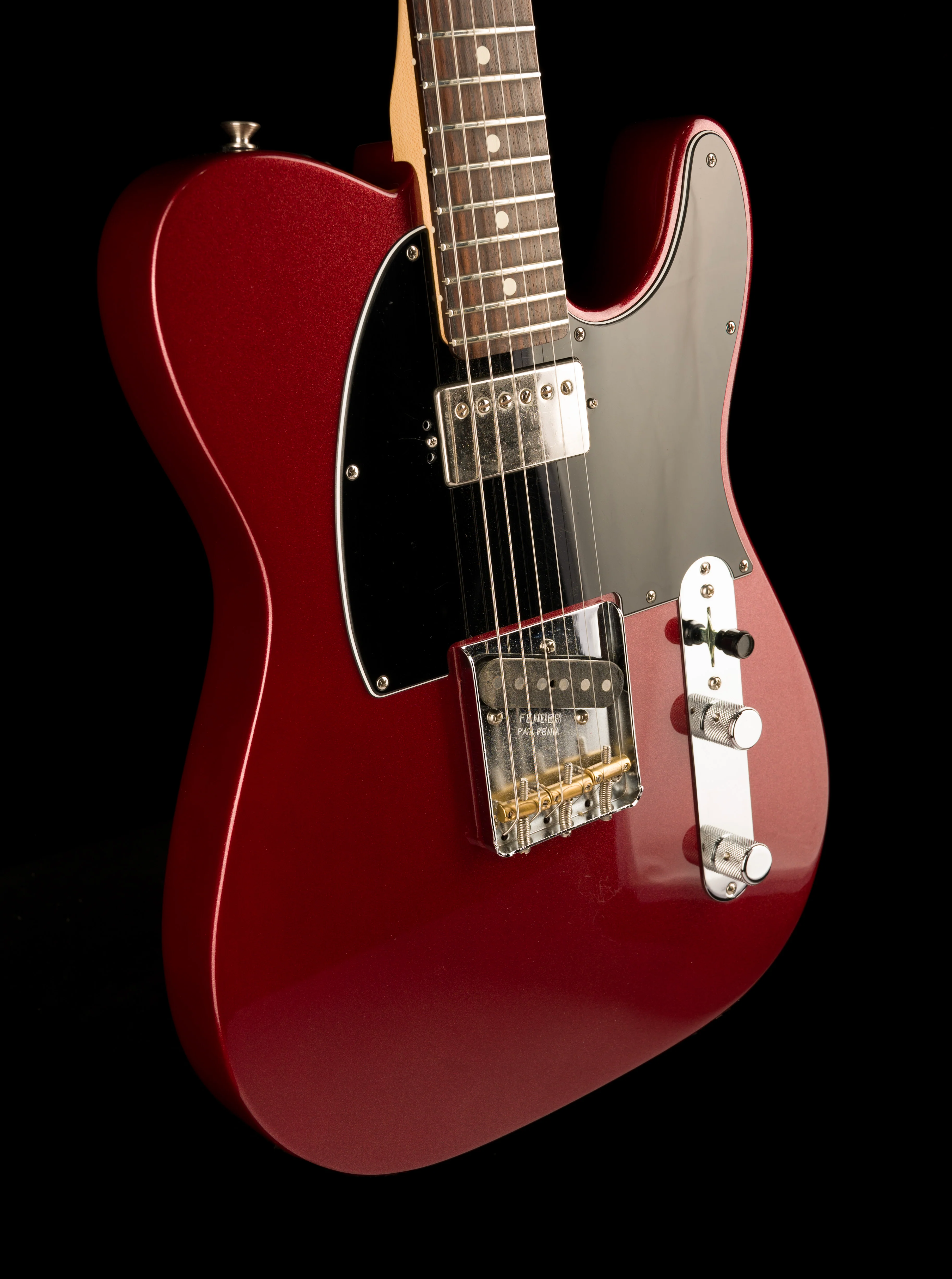 Used Fender American Performer Telecaster HS Aubergine with Upgraded Pickups and Fender Denim Gig Bag - Image 10
