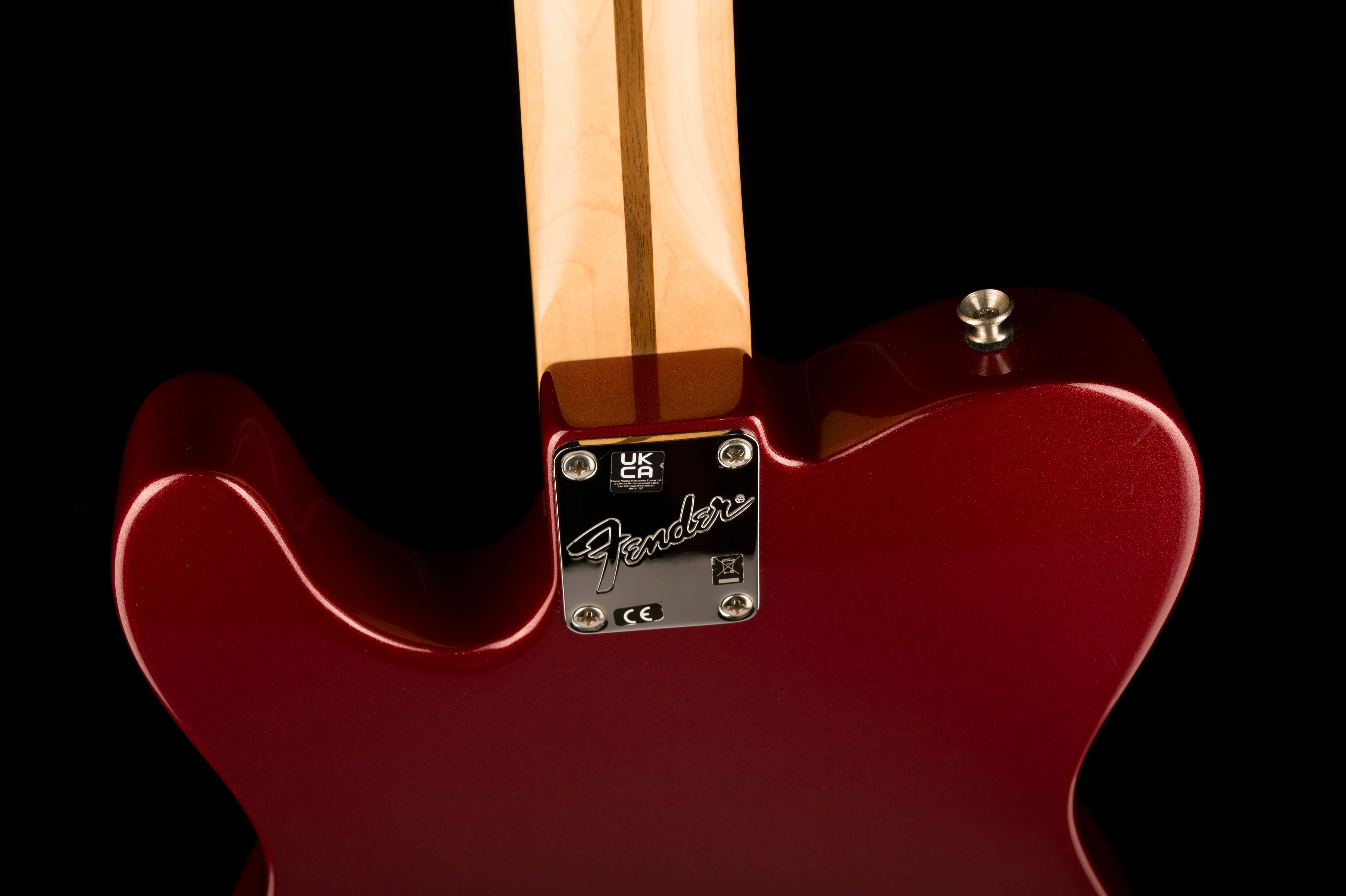 Used Fender American Performer Telecaster HS Aubergine with Upgraded Pickups and Fender Denim Gig Bag - Image 15