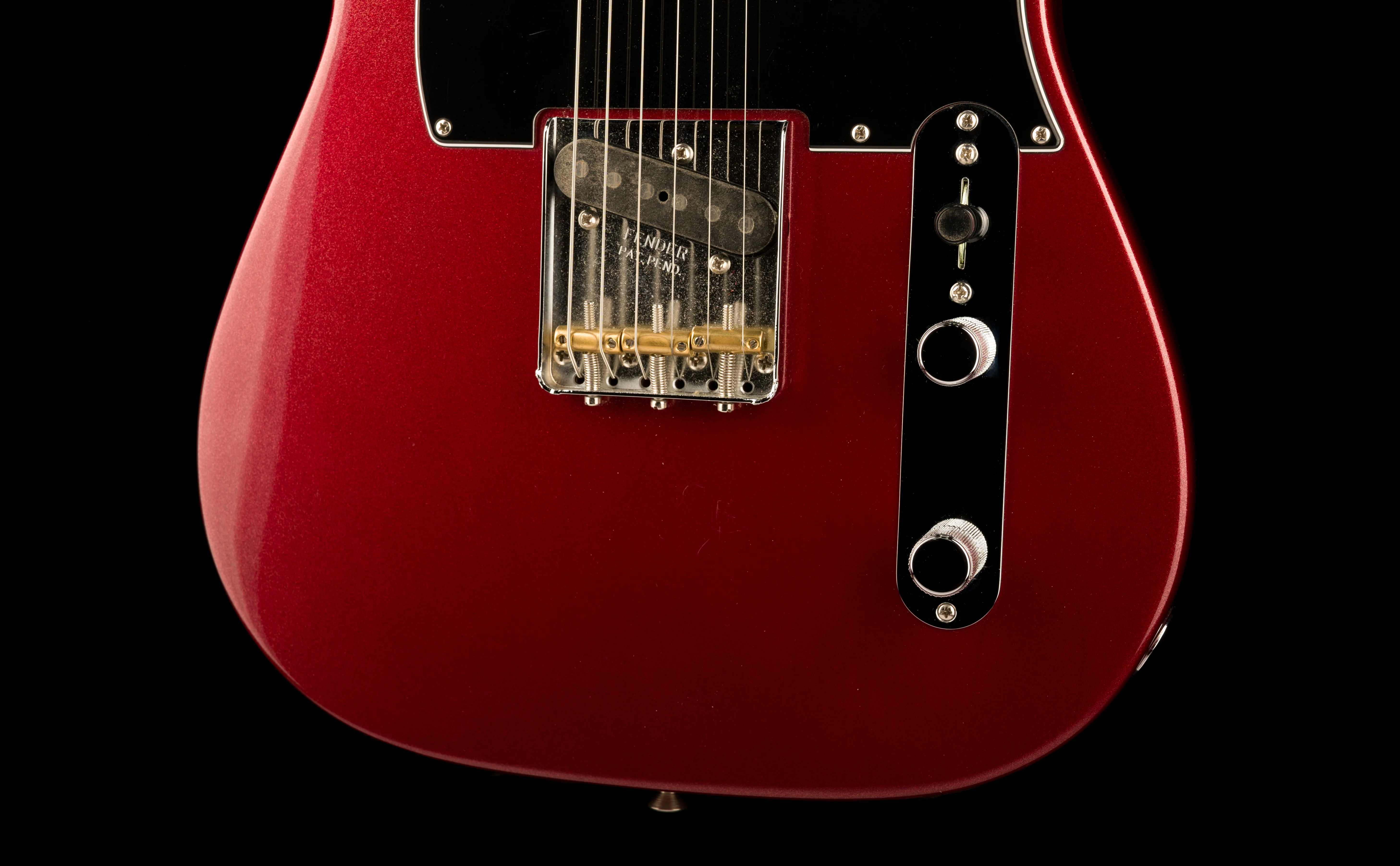 Used Fender American Performer Telecaster HS Aubergine with Upgraded Pickups and Fender Denim Gig Bag - Image 5
