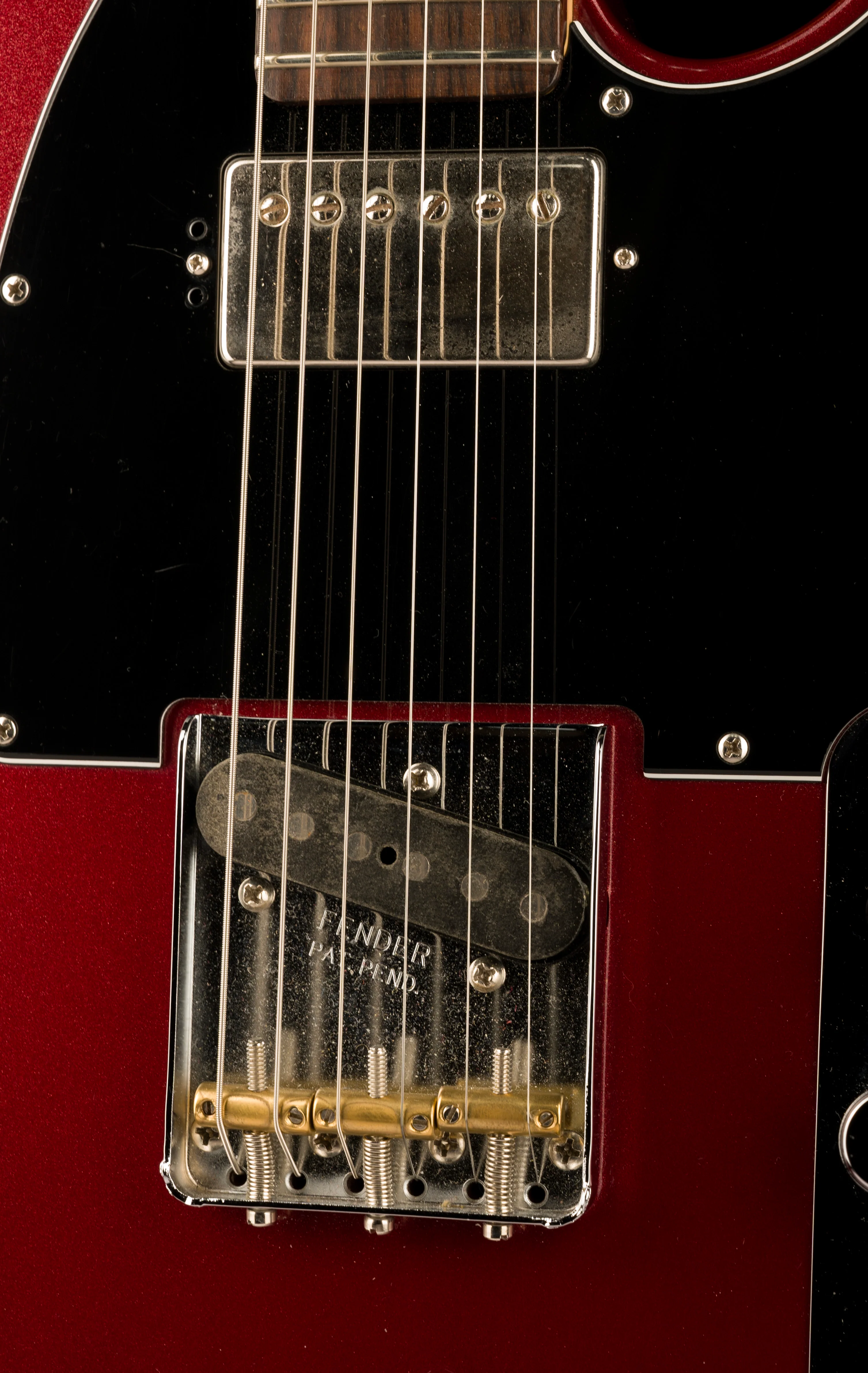 Used Fender American Performer Telecaster HS Aubergine with Upgraded Pickups and Fender Denim Gig Bag - Image 7