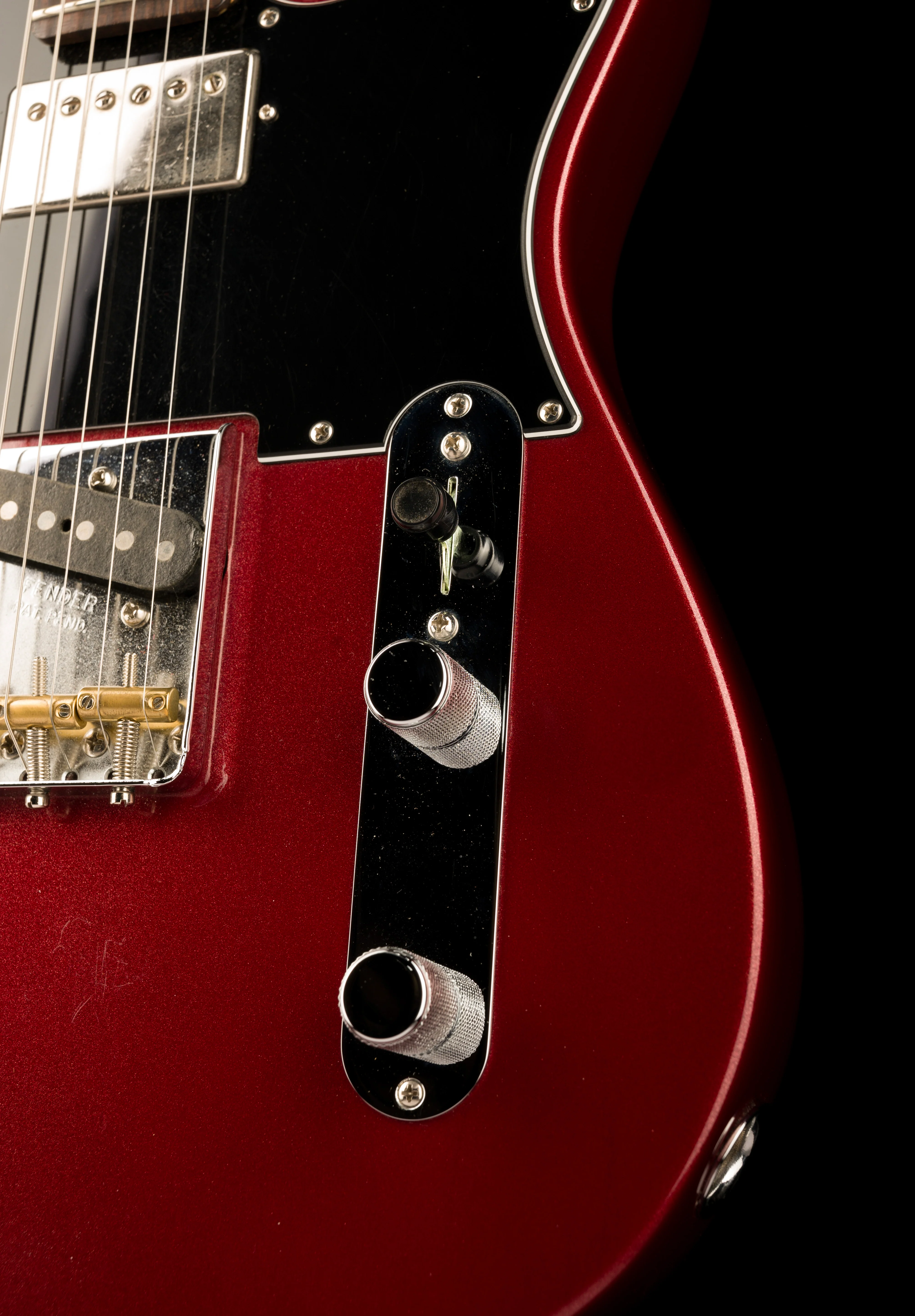 Used Fender American Performer Telecaster HS Aubergine with Upgraded Pickups and Fender Denim Gig Bag - Image 8