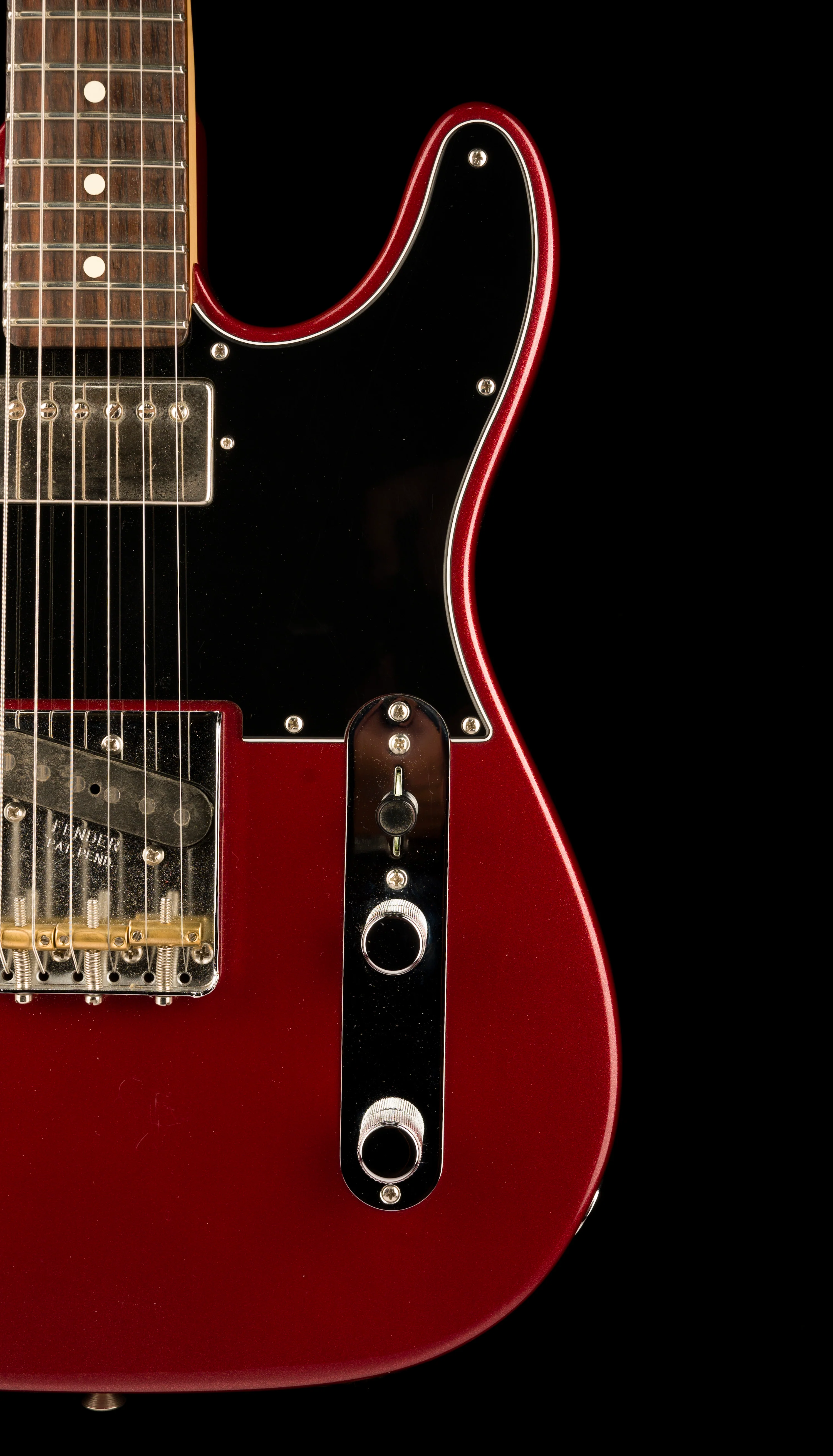 Used Fender American Performer Telecaster HS Aubergine with Upgraded Pickups and Fender Denim Gig Bag - Image 9
