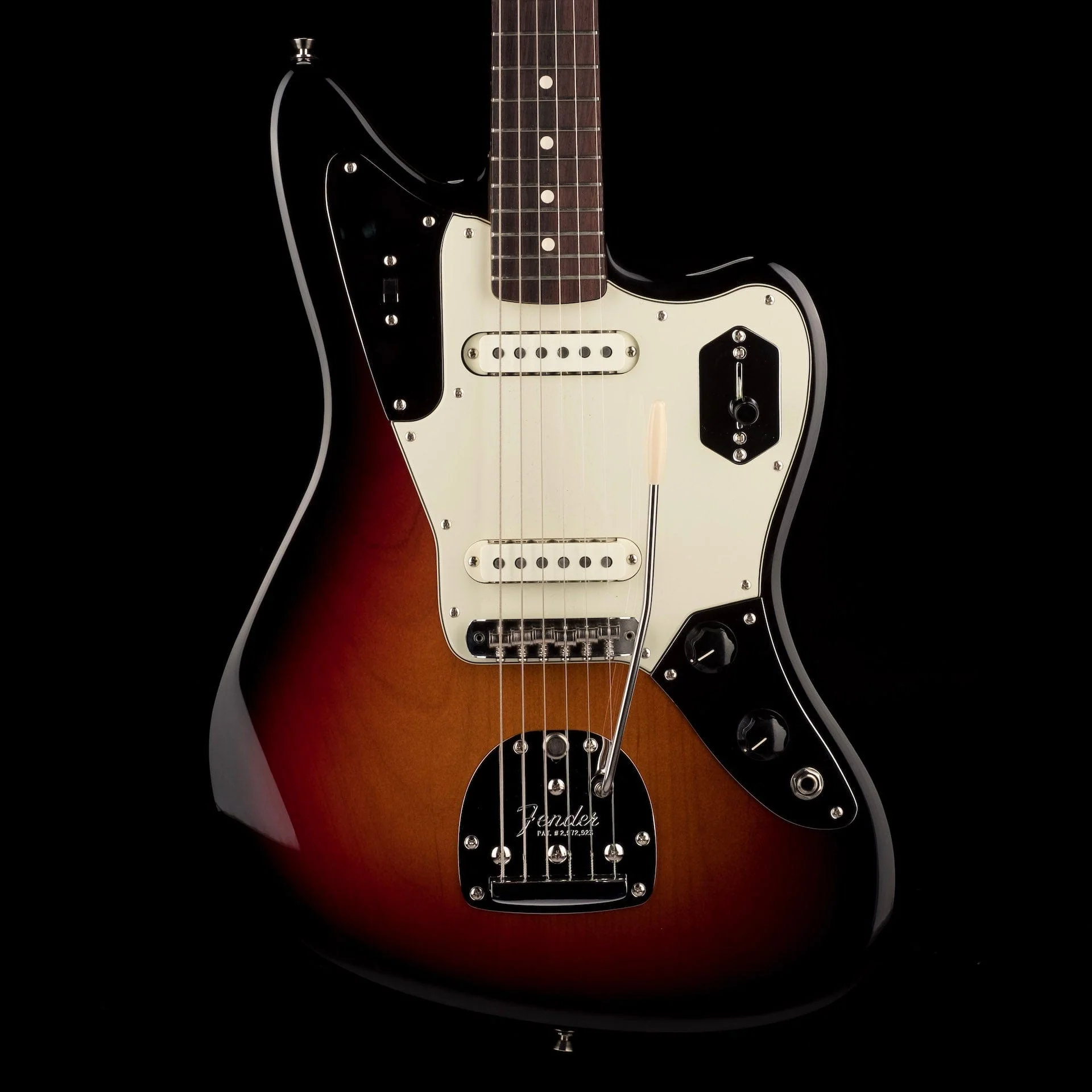 Used 2019 Fender American Professional Jaguar 3-Tone Sunburst with OHSC
