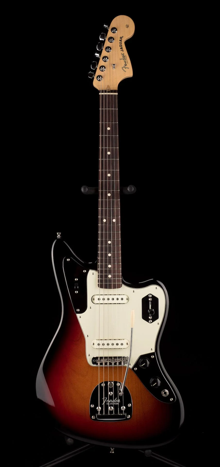 Used 2019 Fender American Professional Jaguar 3-Tone Sunburst with OHSC - Image 2