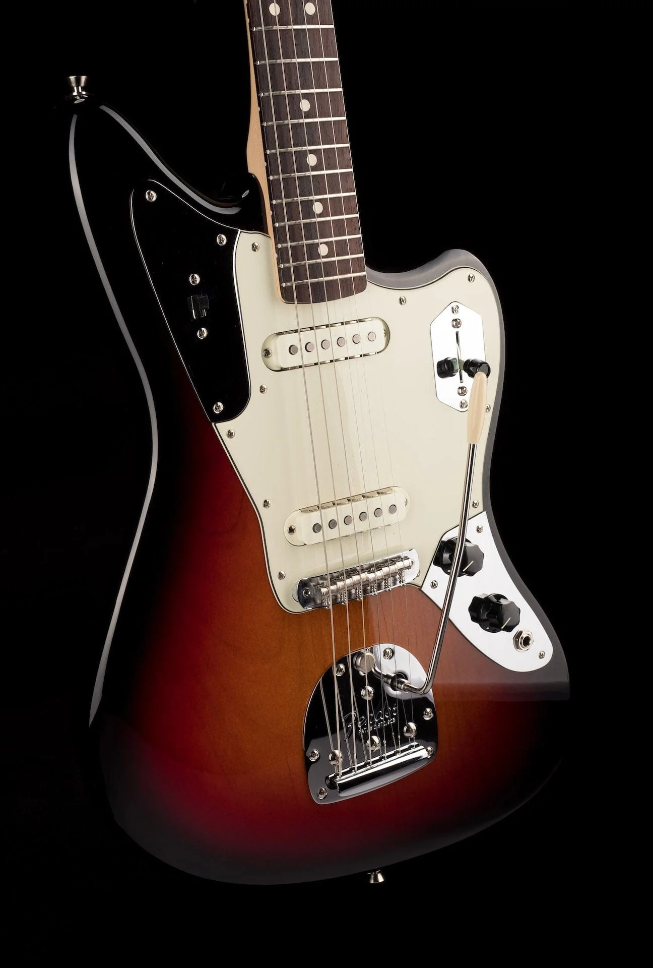 Used 2019 Fender American Professional Jaguar 3-Tone Sunburst with OHSC - Image 9