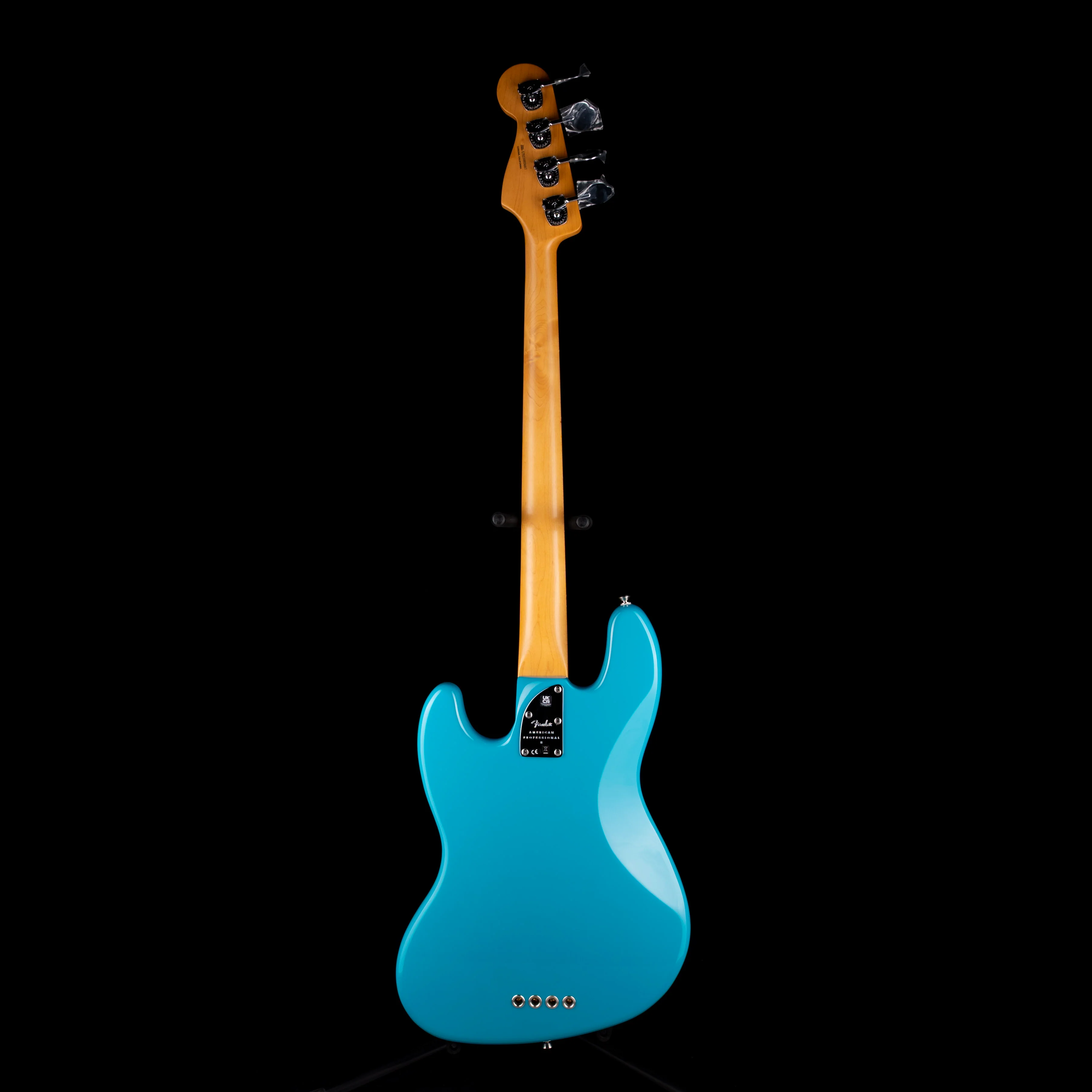 Used Fender American Professional II Jazz Bass Miami Blue With OHSC - Image 10