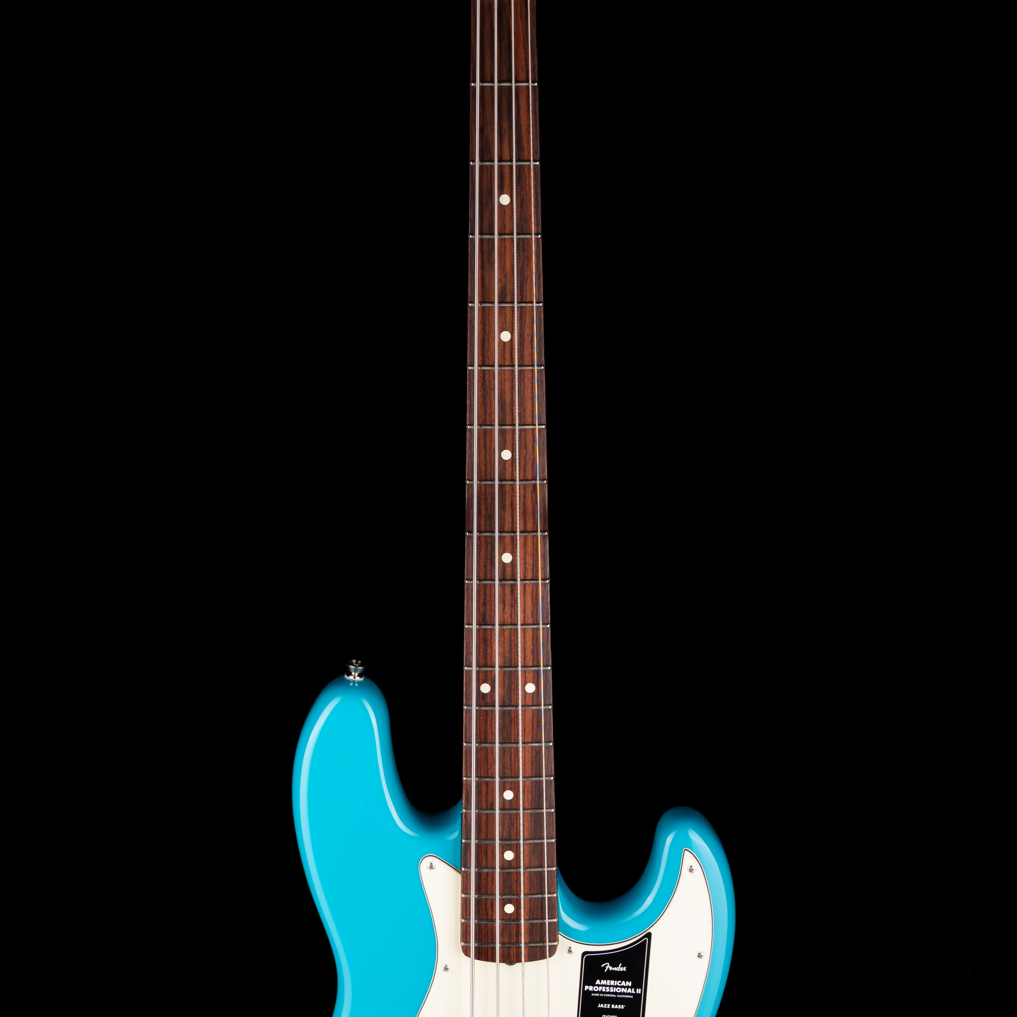 Used Fender American Professional II Jazz Bass Miami Blue With OHSC - Image 7