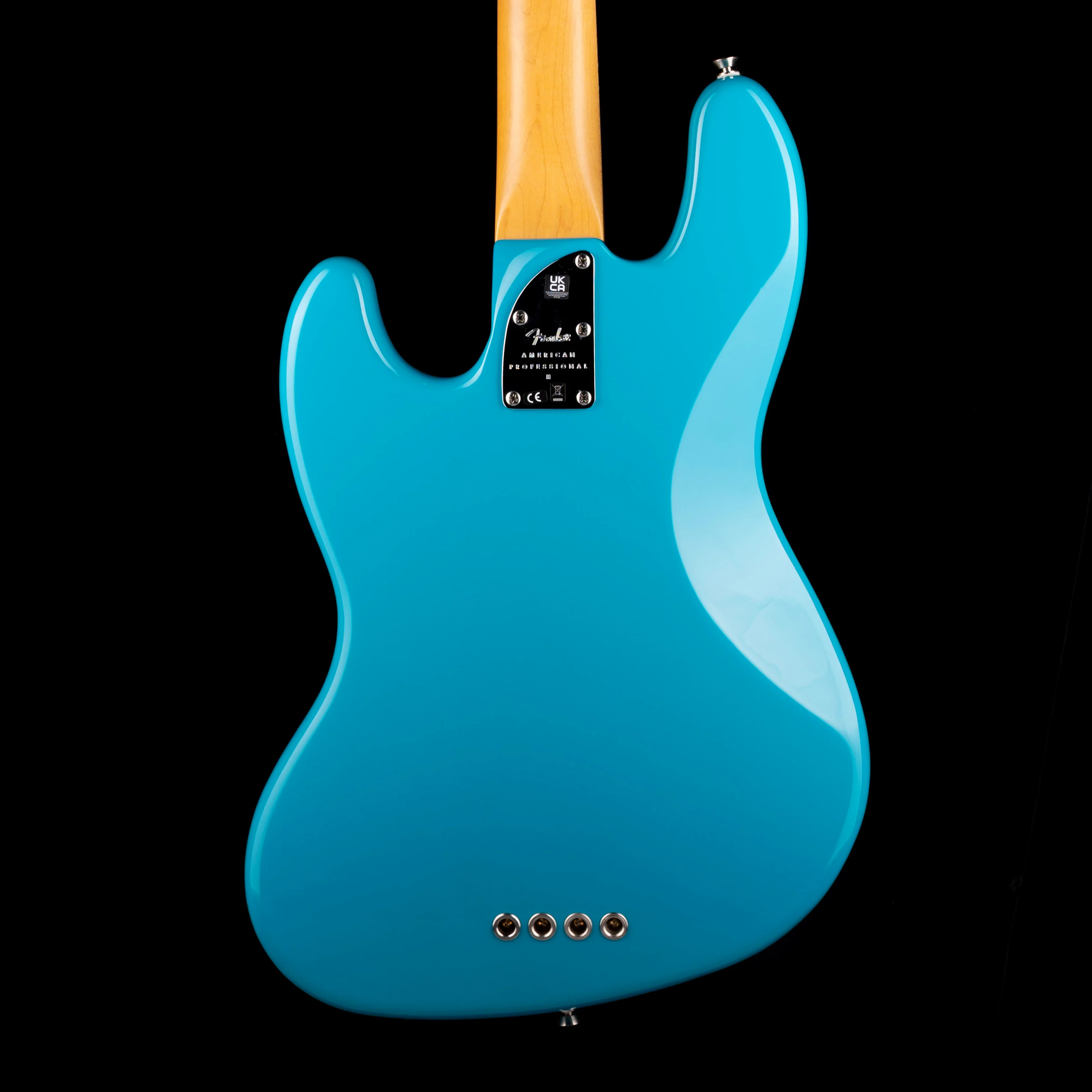 Used Fender American Professional II Jazz Bass Miami Blue With OHSC - Image 9