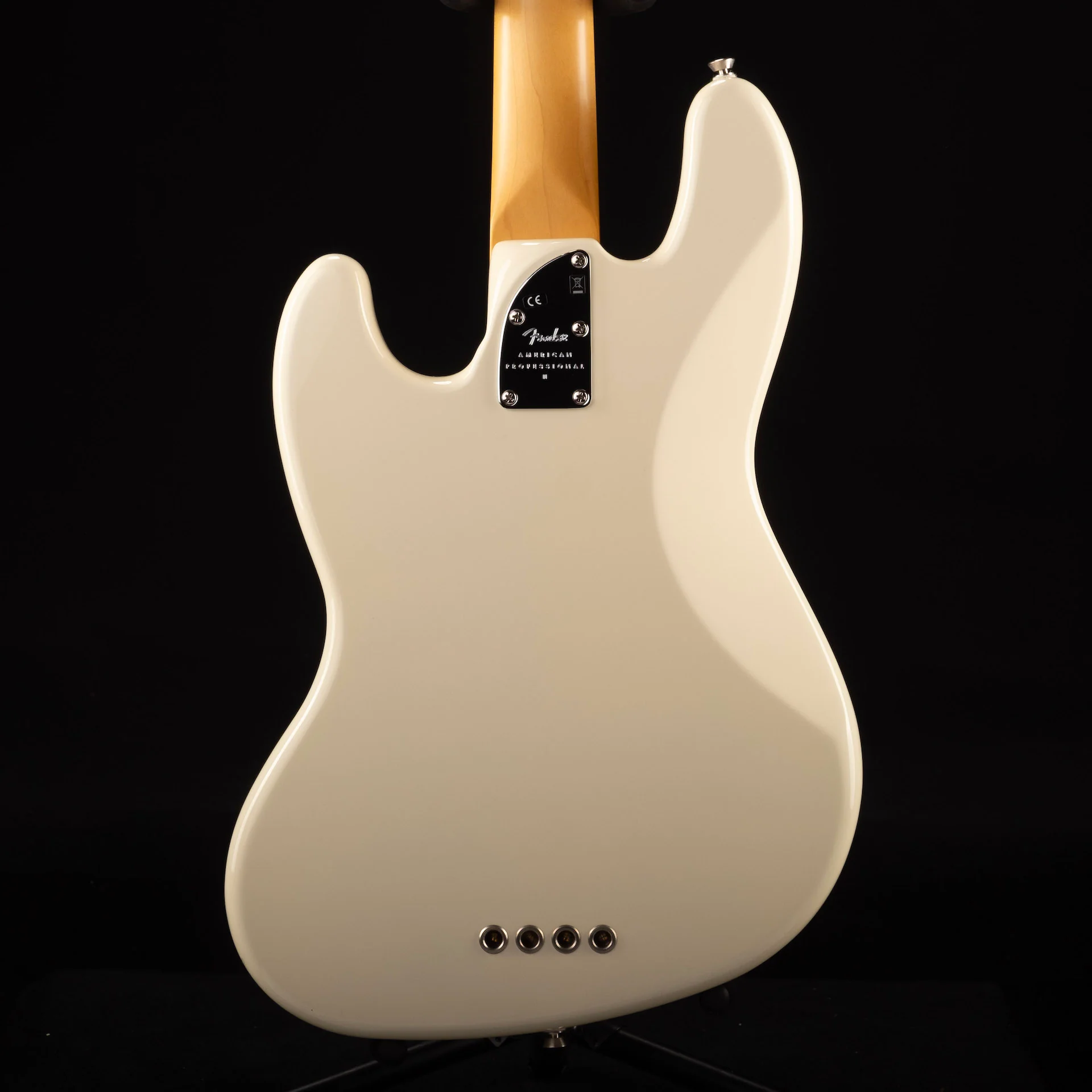 Used Fender American Professional II Jazz Bass Olympic White with Gig Bag - Image 5