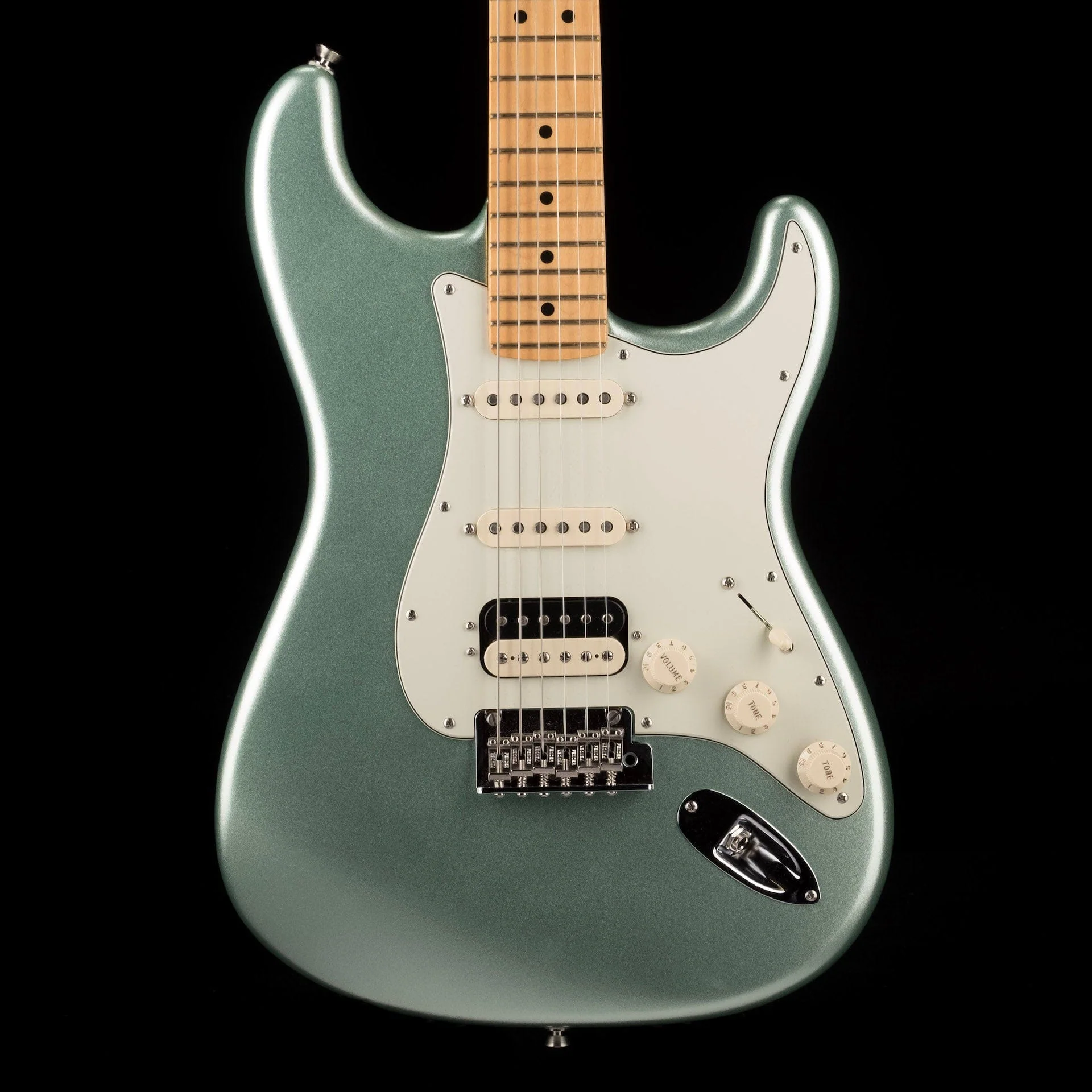 Used 2020 Fender American Professional II Stratocaster HSS Mystic Surf Green with OHSC - US20017566