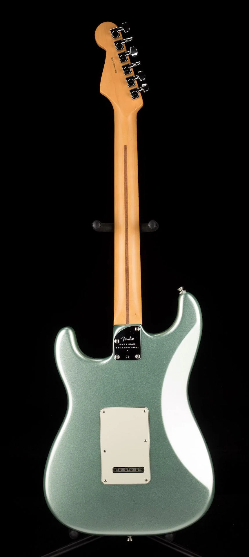 Used 2020 Fender American Professional II Stratocaster HSS Mystic Surf Green with OHSC - US20017566 - Image 13