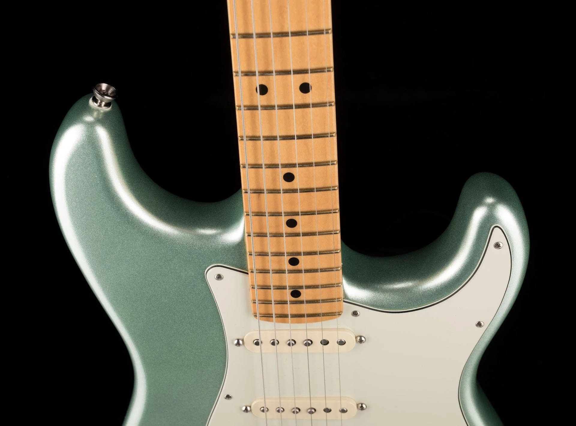 Used 2020 Fender American Professional II Stratocaster HSS Mystic Surf Green with OHSC - US20017566 - Image 3