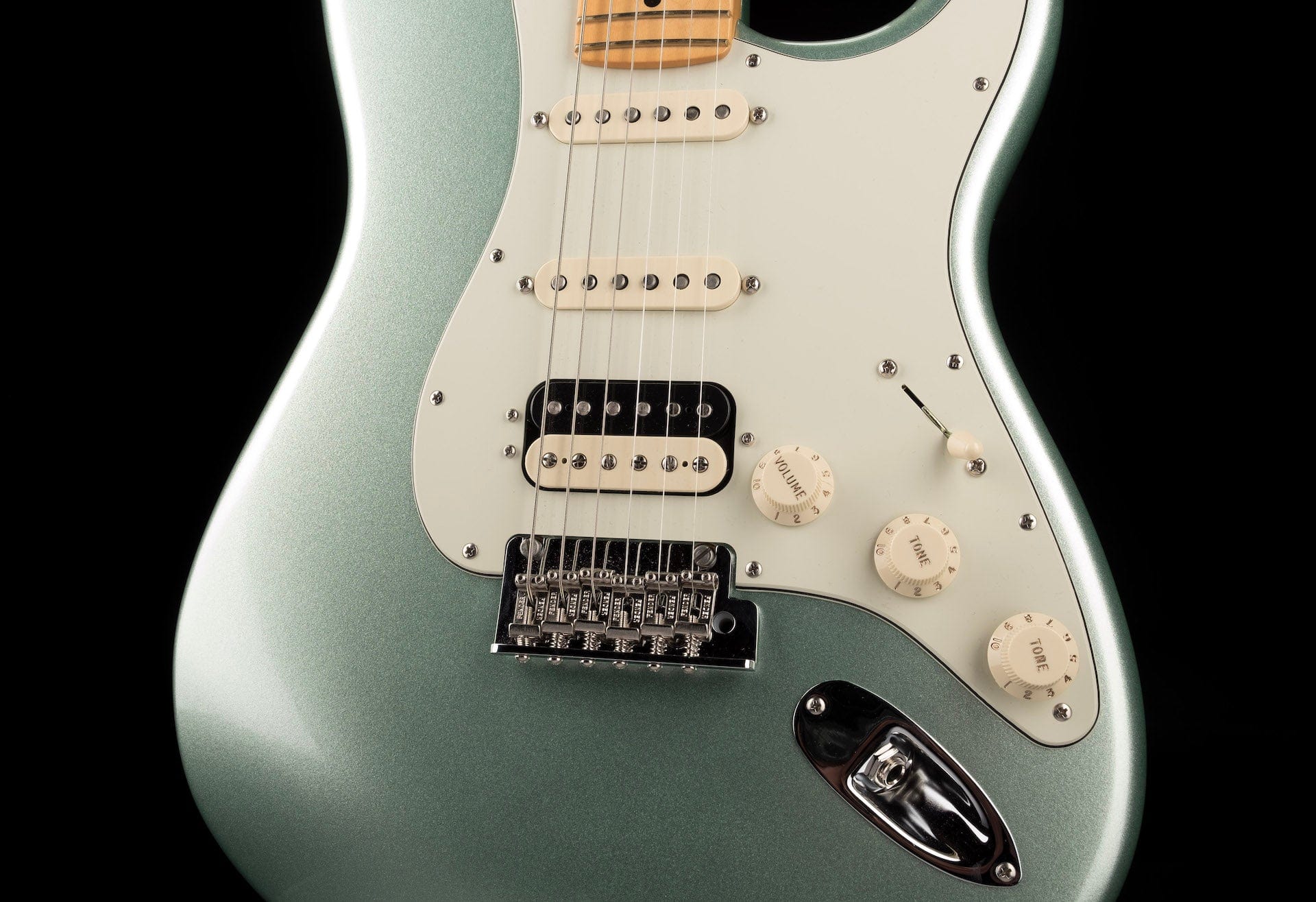 Used 2020 Fender American Professional II Stratocaster HSS Mystic Surf Green with OHSC - US20017566 - Image 6