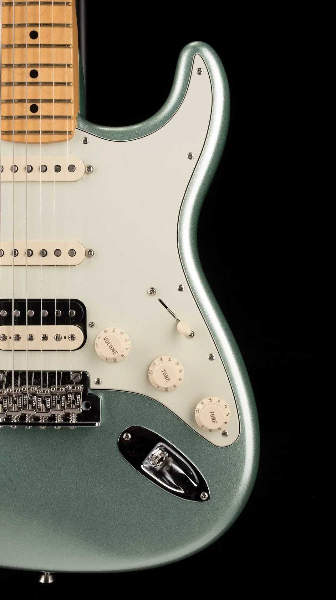 Used 2020 Fender American Professional II Stratocaster HSS Mystic Surf Green with OHSC - US20017566 - Image 9