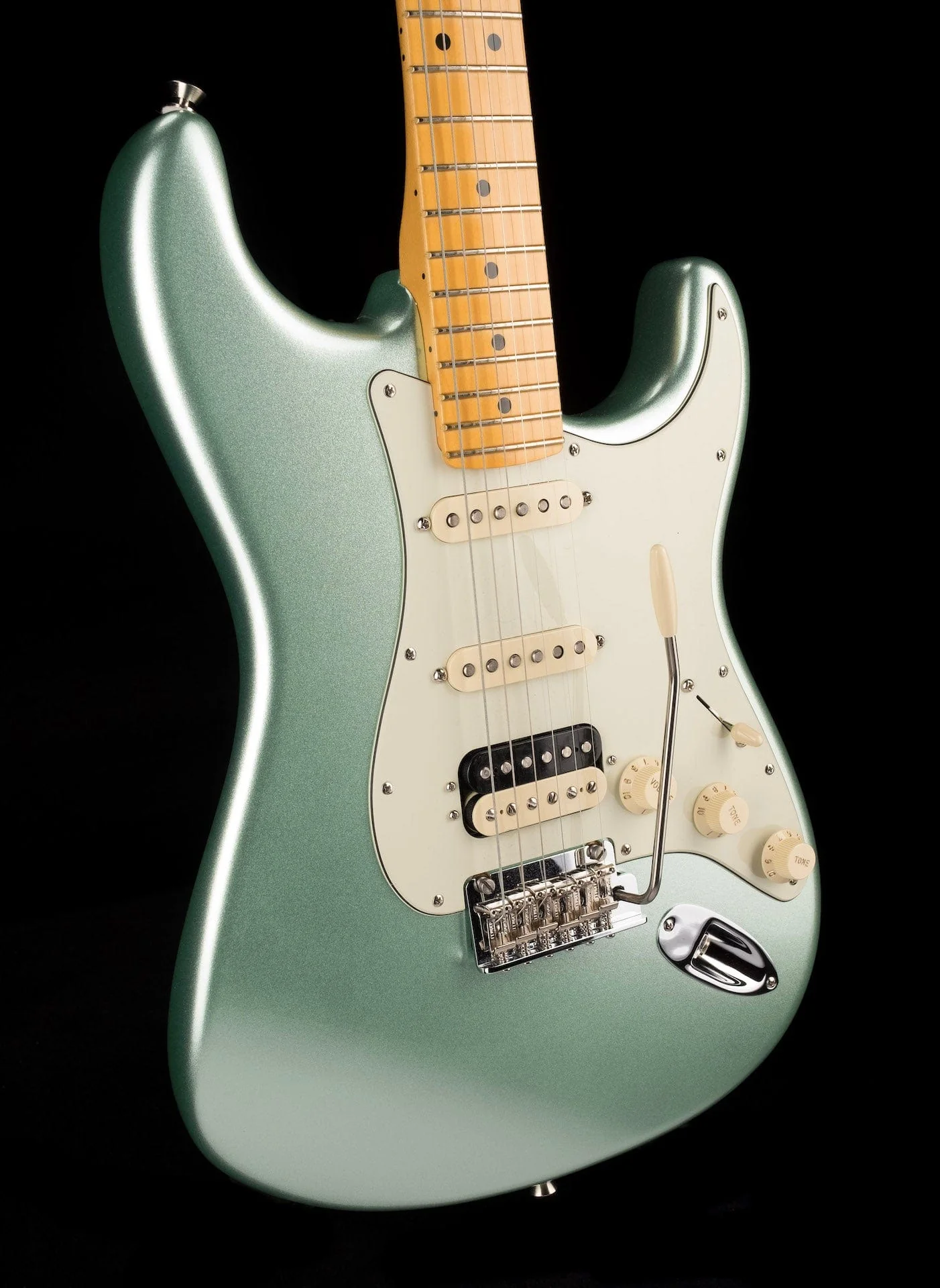Used 2020 Fender American Professional II Stratocaster HSS Mystic Surf Green with OHSC - US20093155 - Image 10