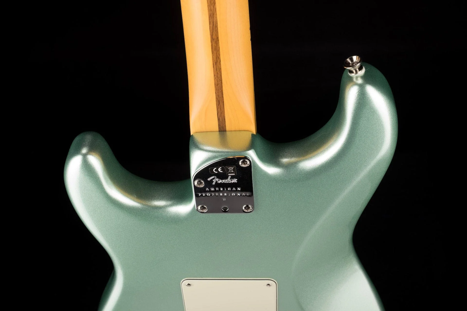 Used 2020 Fender American Professional II Stratocaster HSS Mystic Surf Green with OHSC - US20093155 - Image 14