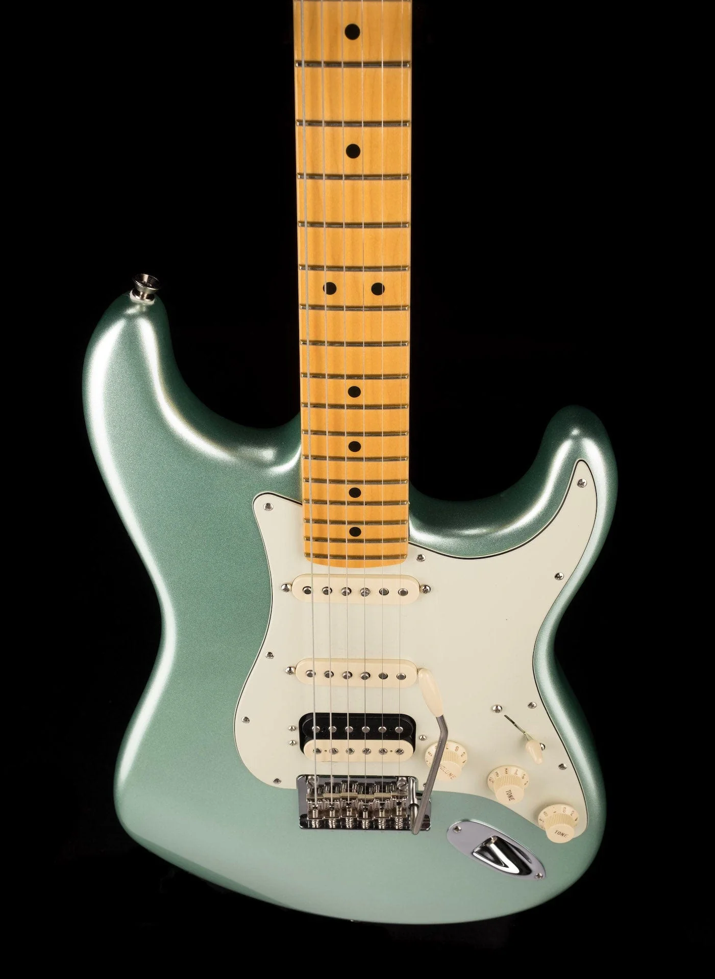 Used 2020 Fender American Professional II Stratocaster HSS Mystic Surf Green with OHSC - US20093155 - Image 4
