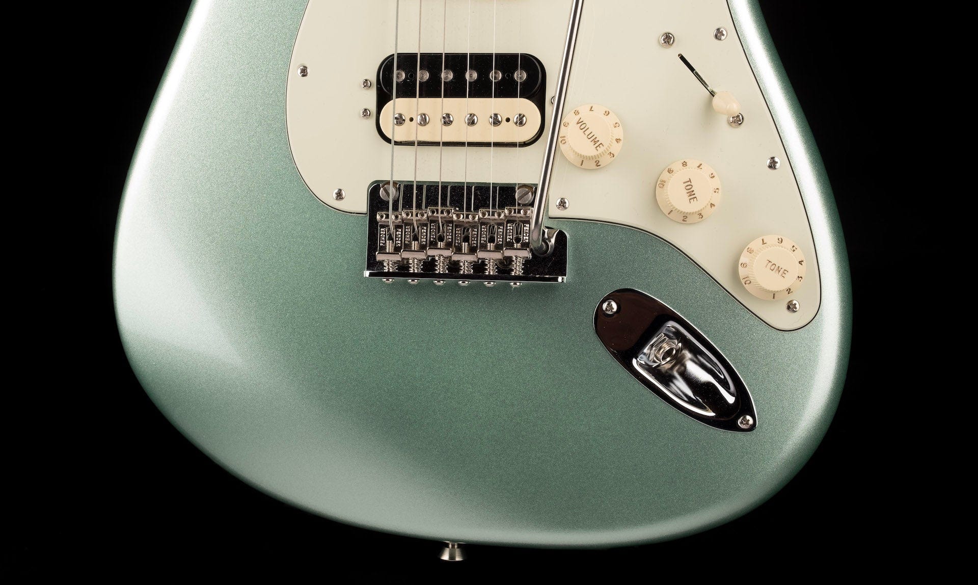 Used 2020 Fender American Professional II Stratocaster HSS Mystic Surf Green with OHSC - US20093155 - Image 5