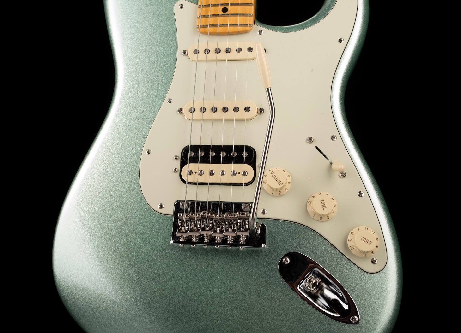 Used 2020 Fender American Professional II Stratocaster HSS Mystic Surf Green with OHSC - US20093155 - Image 6