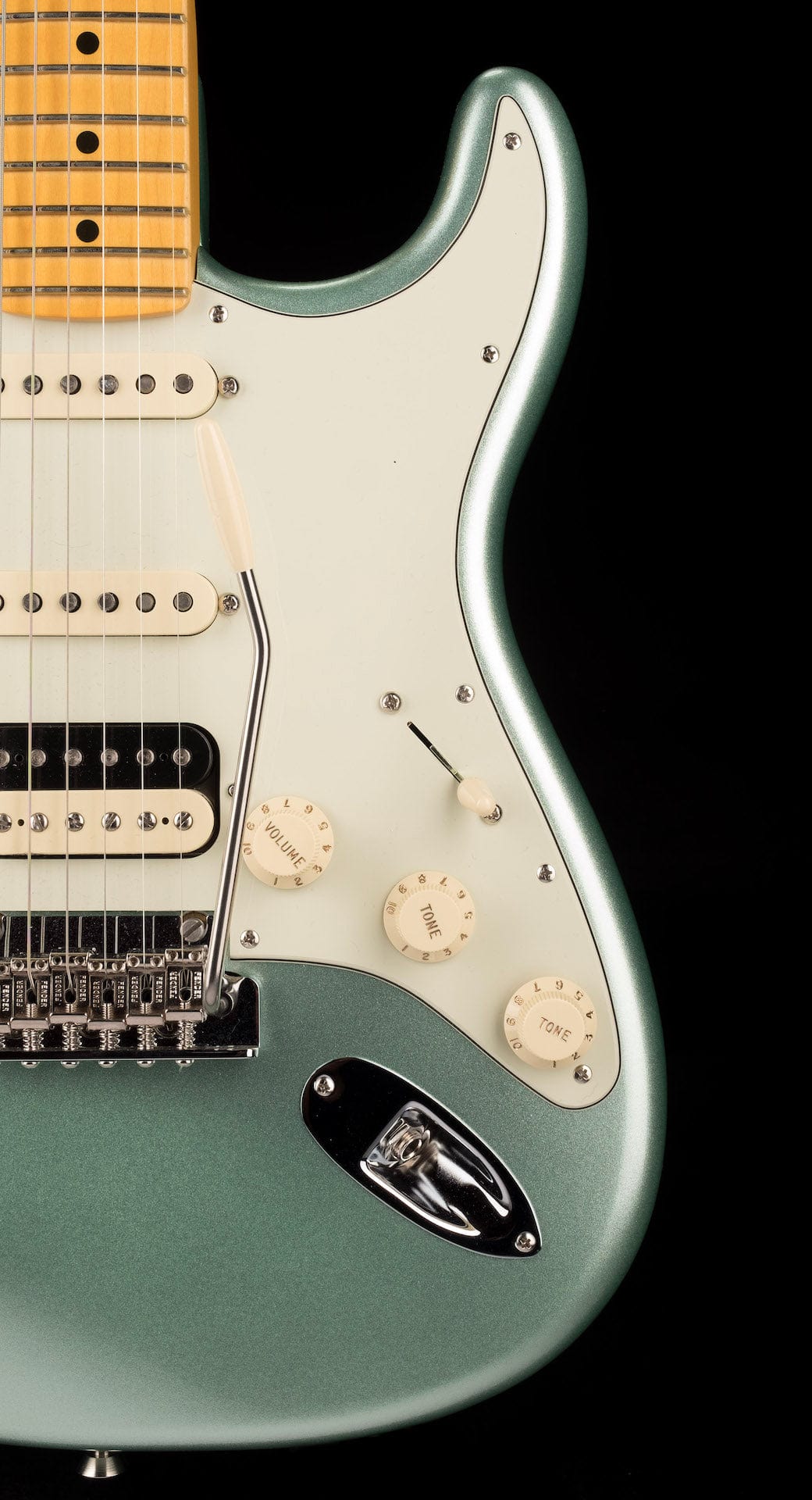 Used 2020 Fender American Professional II Stratocaster HSS Mystic Surf Green with OHSC - US20093155 - Image 9